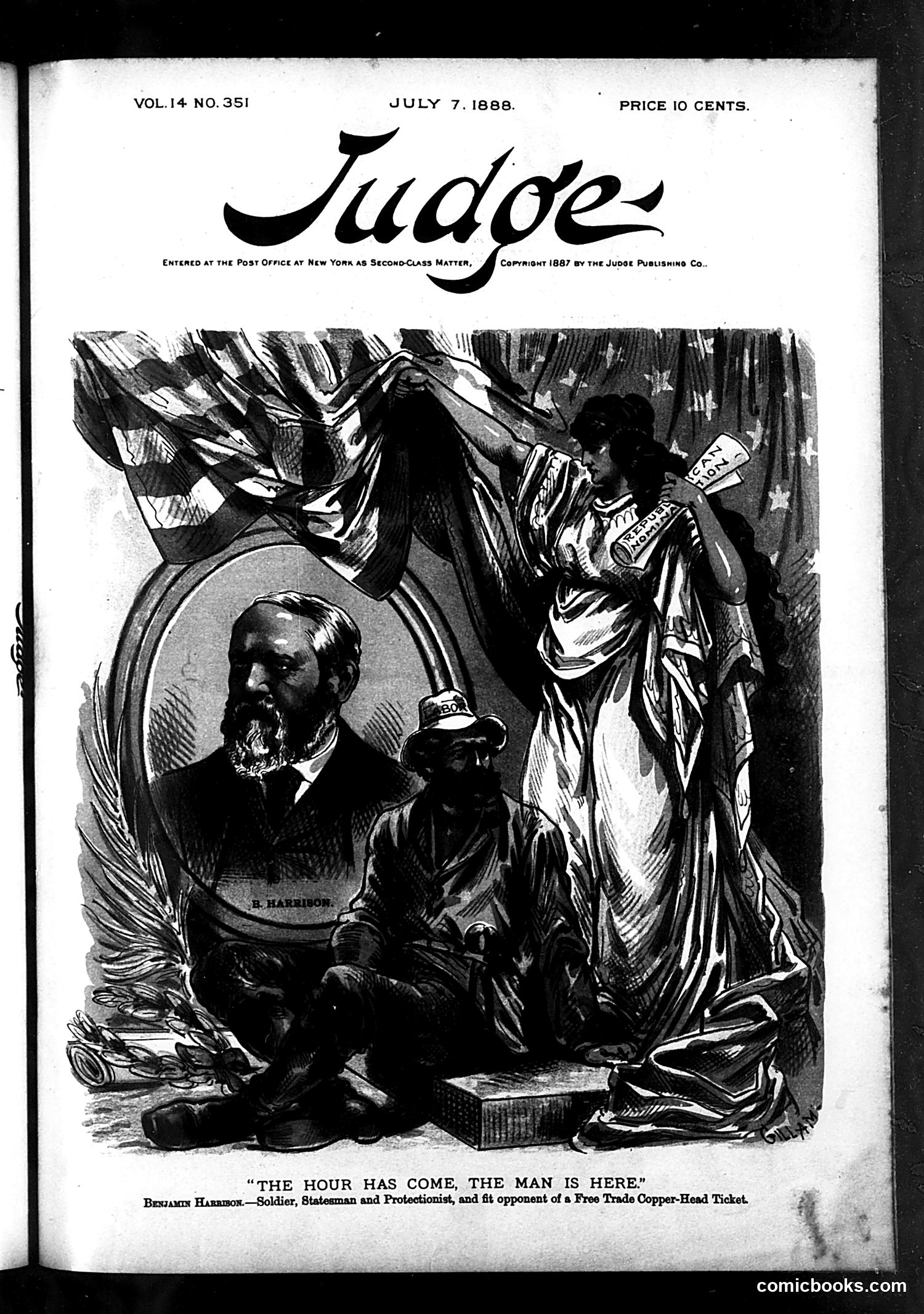 Judge — July 7, 1888 — page 1: Judge, 1888-07-07