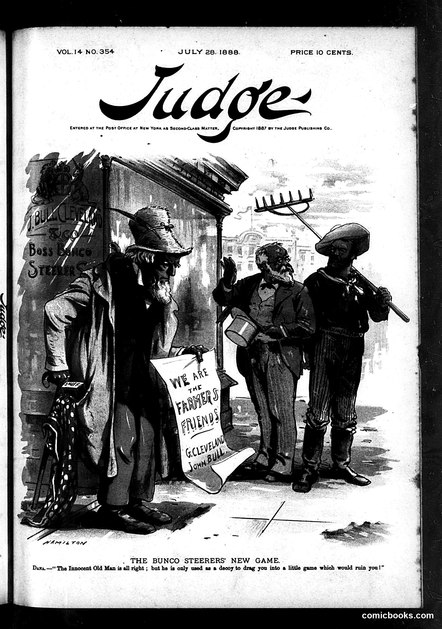 Judge — July 28, 1888 — page 1: Judge, 1888-07-28