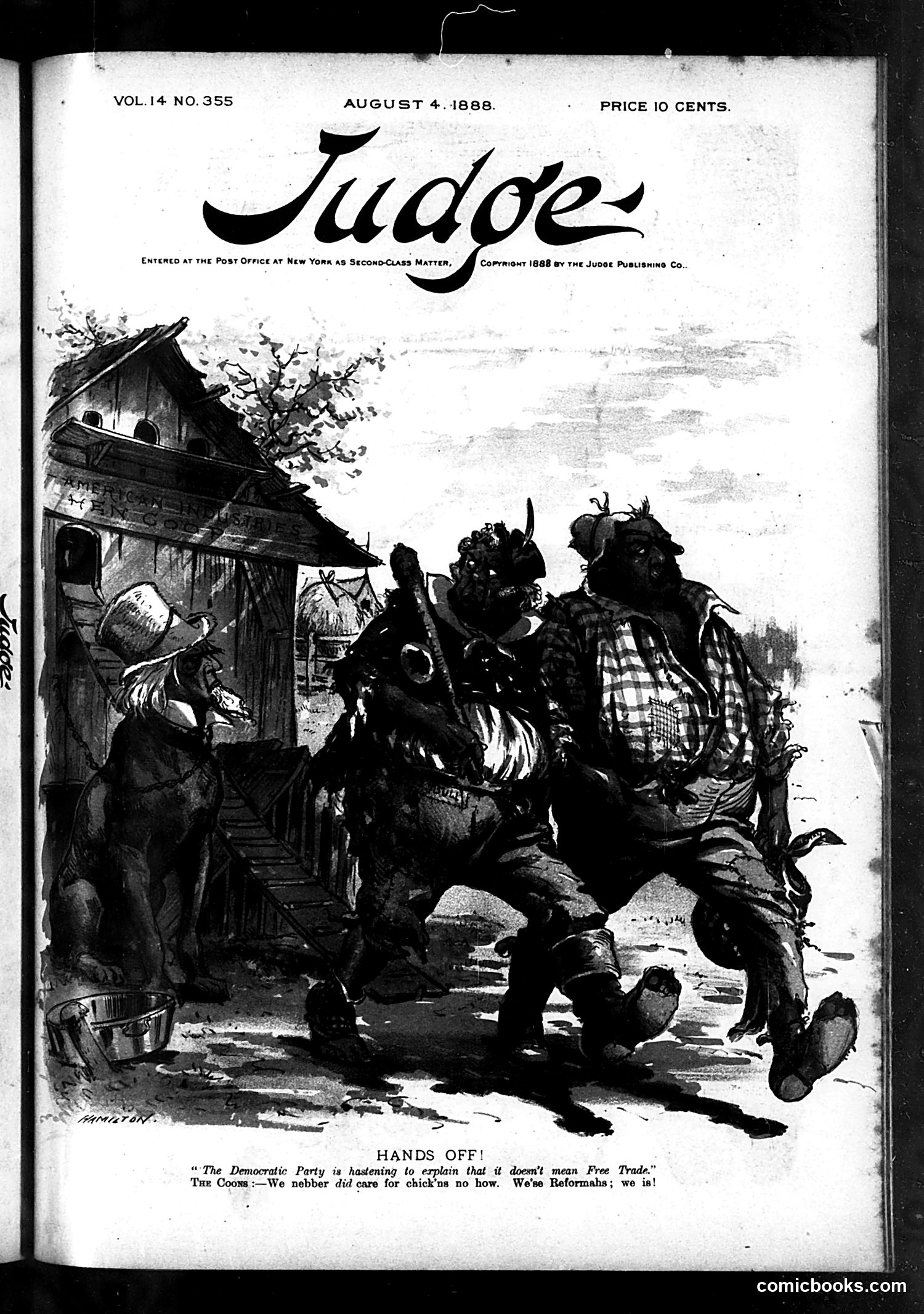 Judge — August 4, 1888 — page 1: Judge, 1888-08-04