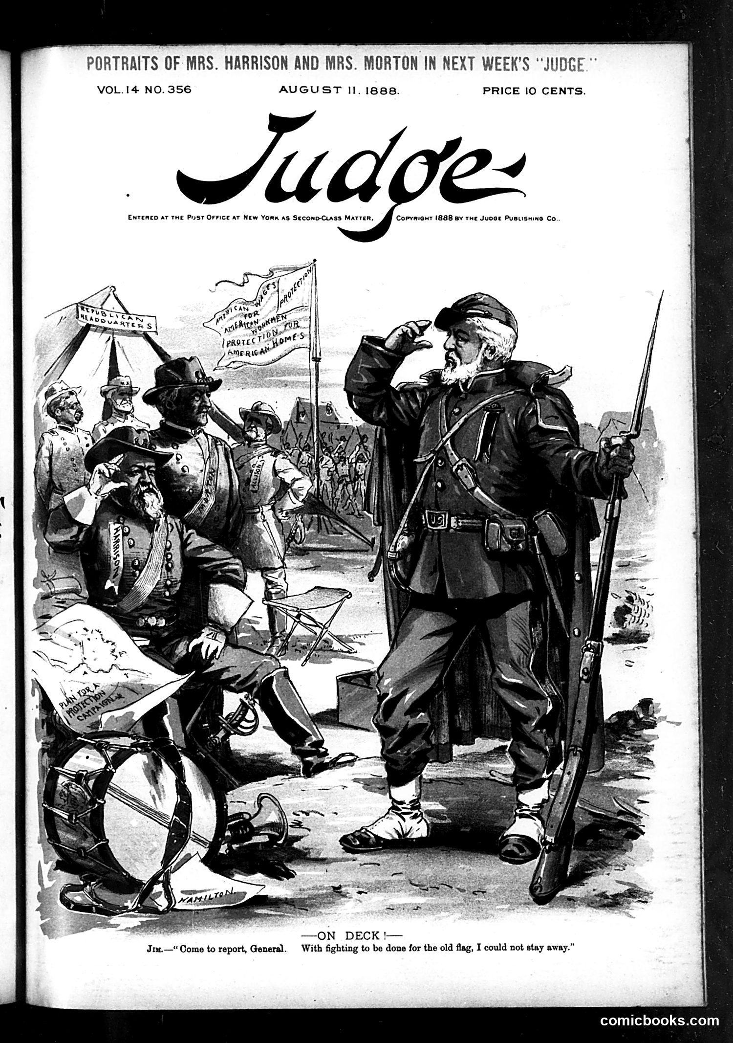 Judge — August 11, 1888 — page 1: Judge, 1888-08-11