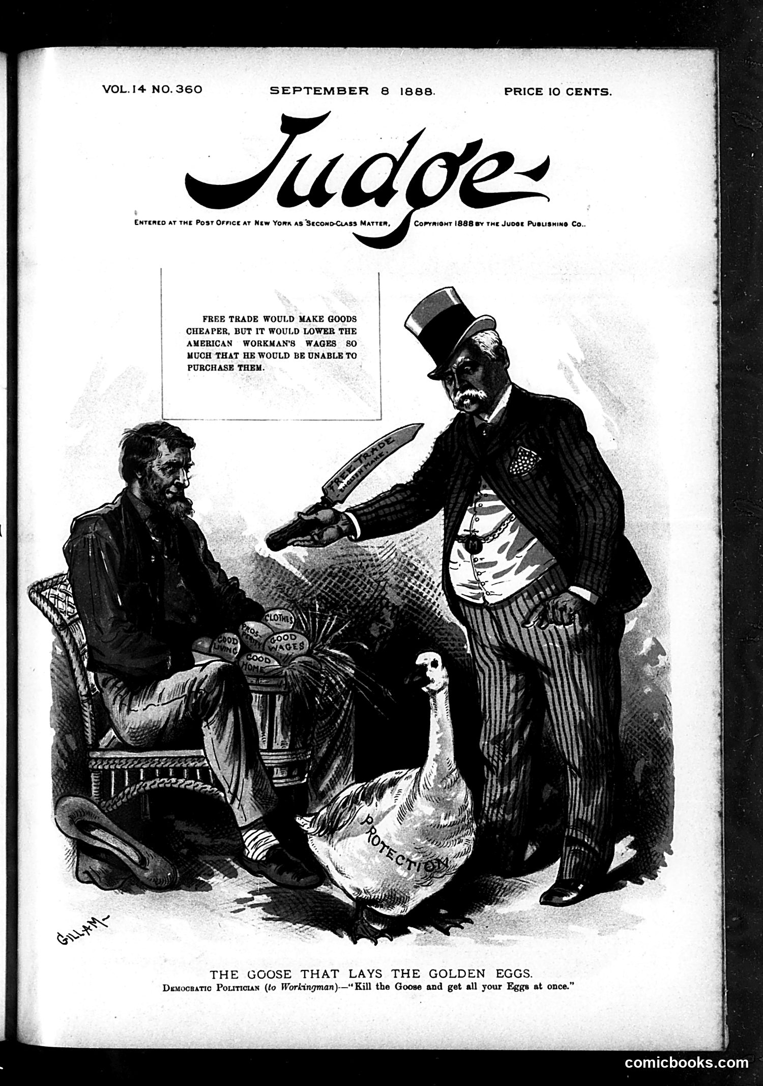 Judge — September 8, 1888 — page 1: Judge, 1888-09-08