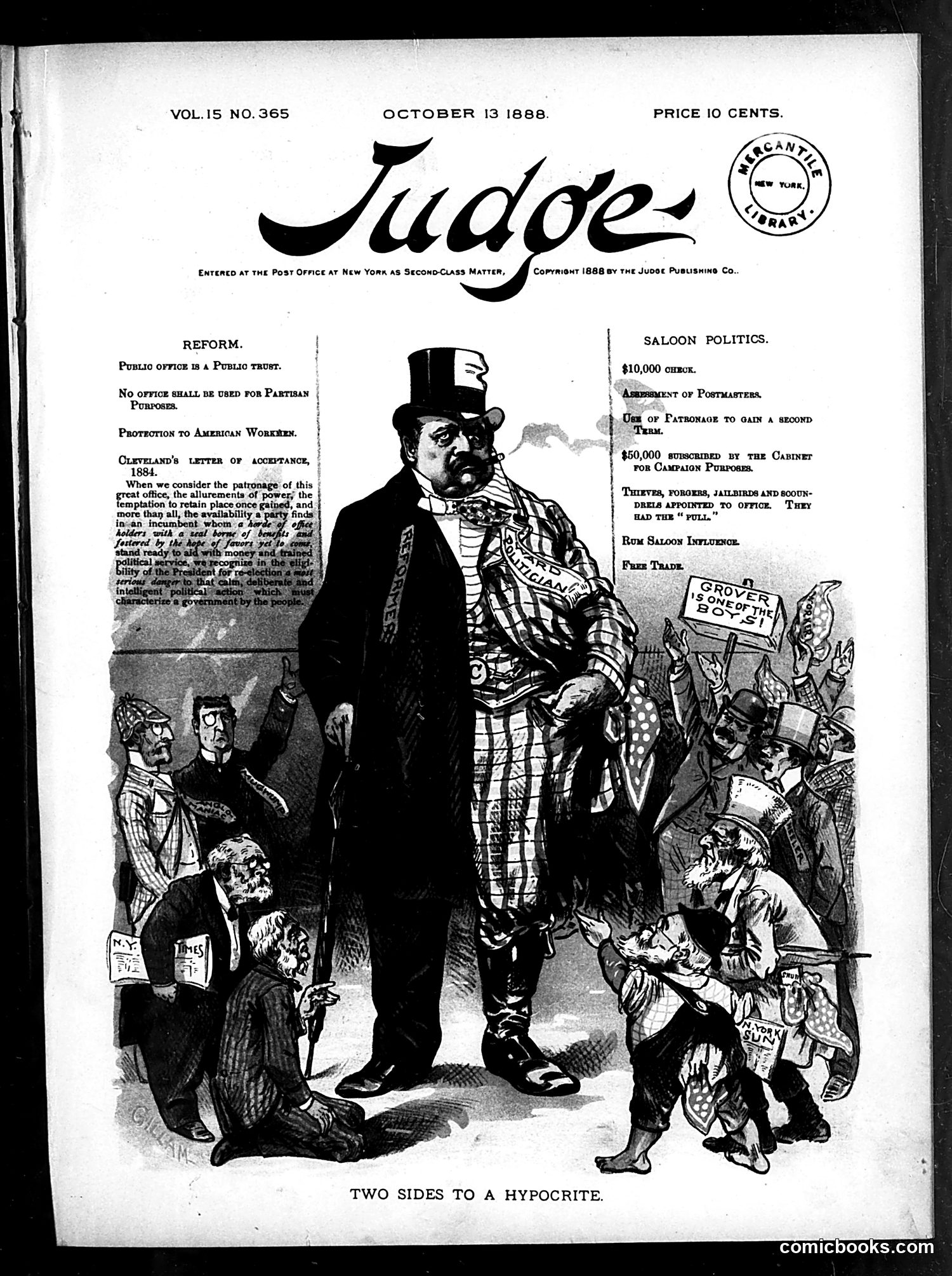 Judge — October 13, 1888 — page 1: Judge, 1888-10-13