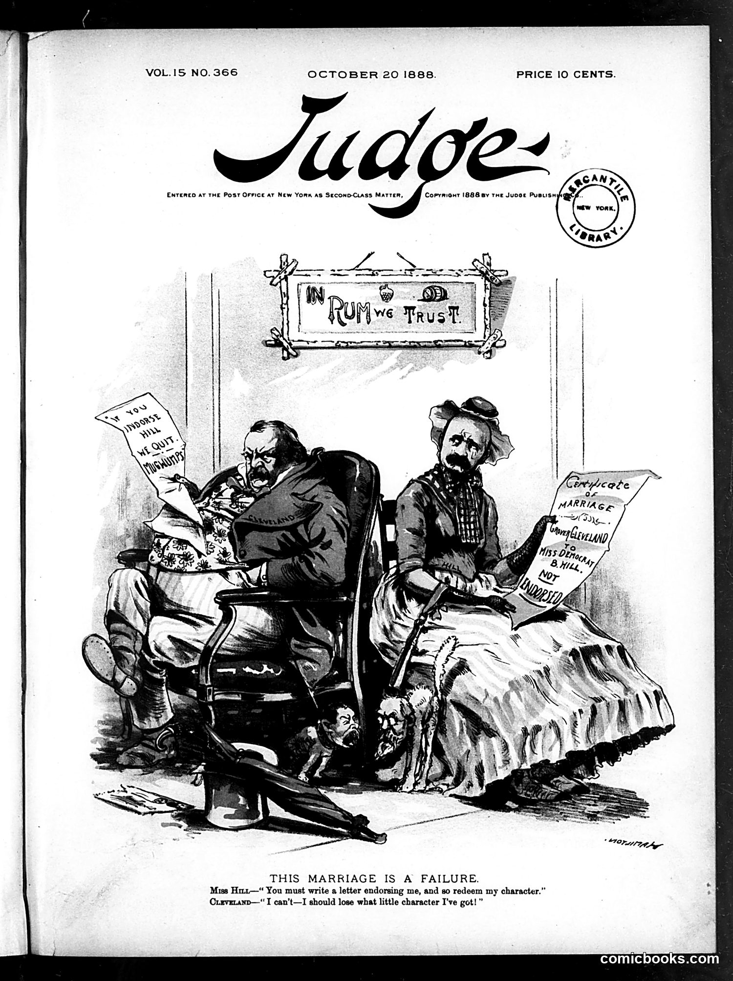 Judge — October 20, 1888 — page 1: Judge, 1888-10-20