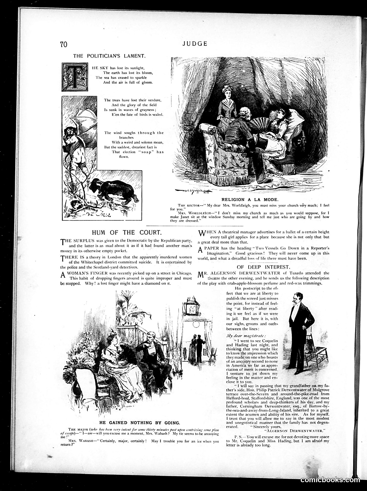 Judge — November 10, 1888 — page 4: Judge, 1888-11-10