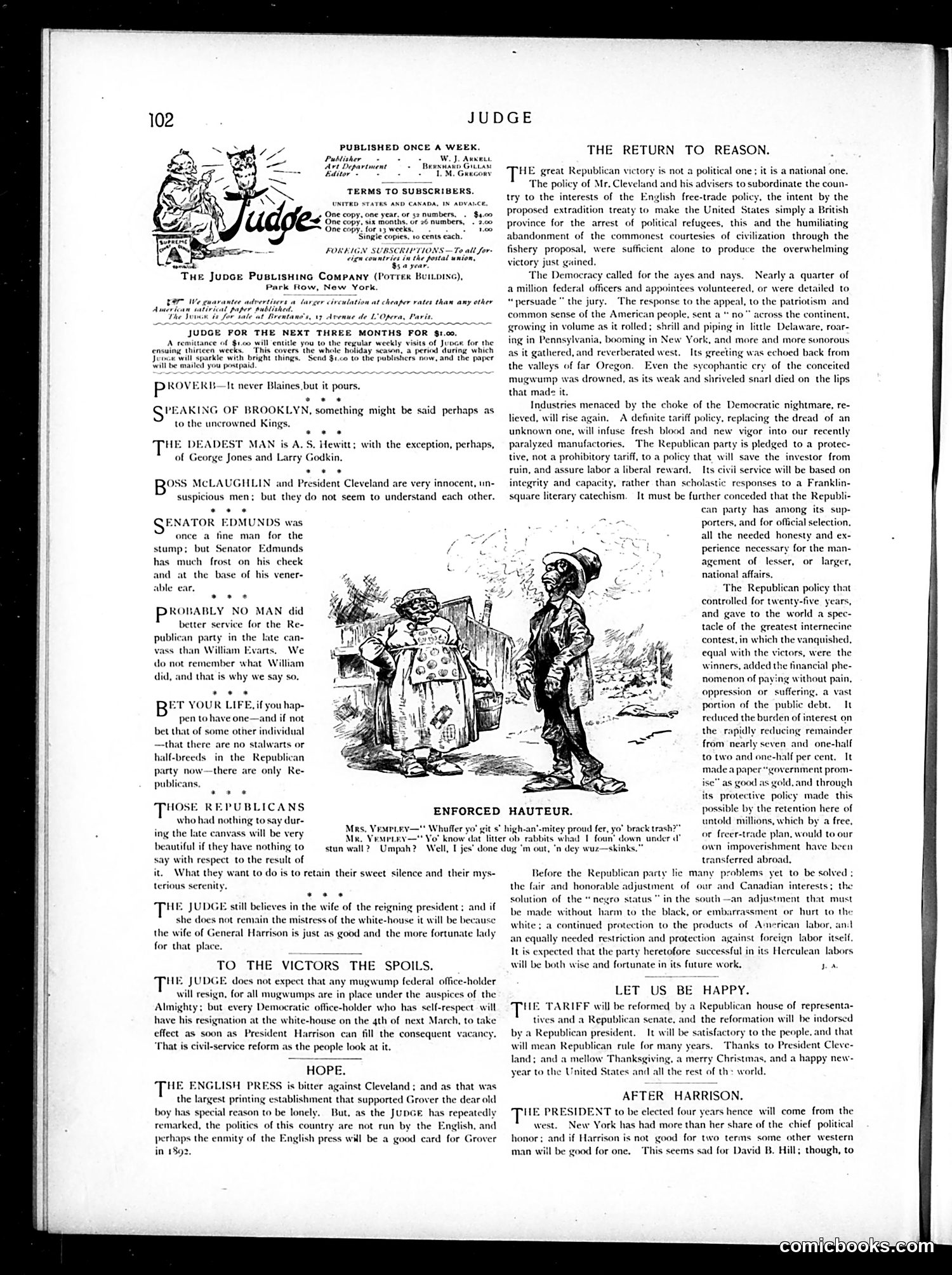 Judge — November 24, 1888 — page 2: Judge, 1888-11-24