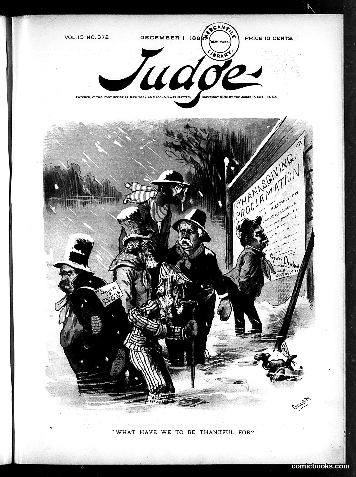 Judge — December 1, 1888 — page 1: Judge, 1888-12-01