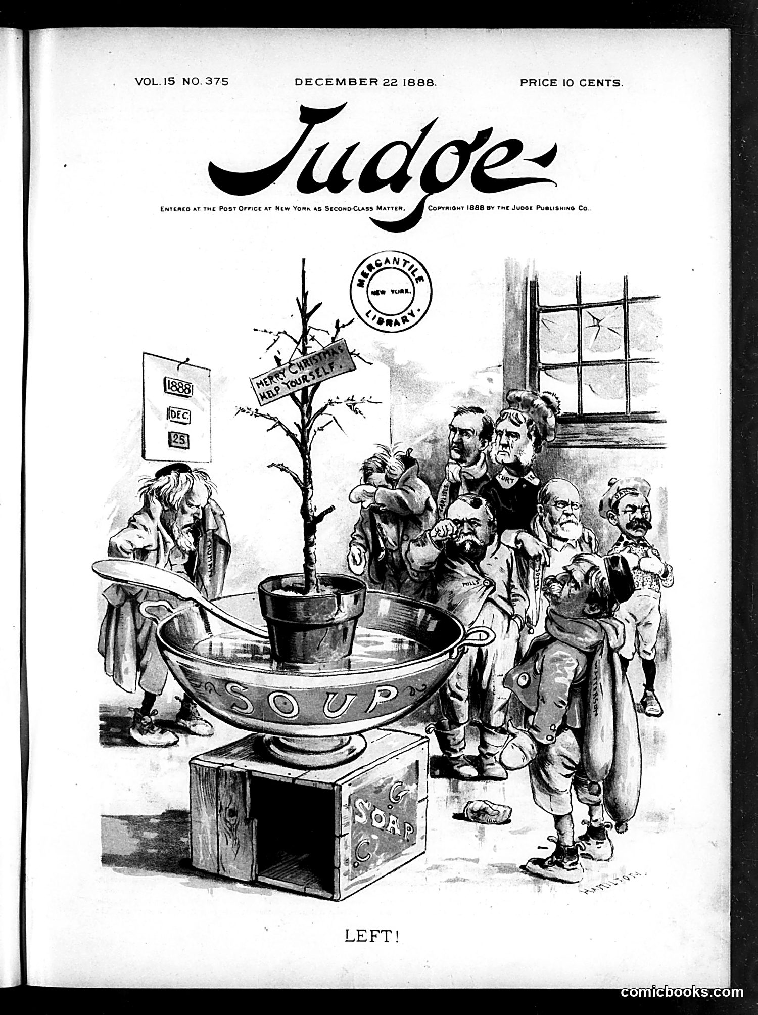 Judge — December 22, 1888 — page 1: Judge, 1888-12-22