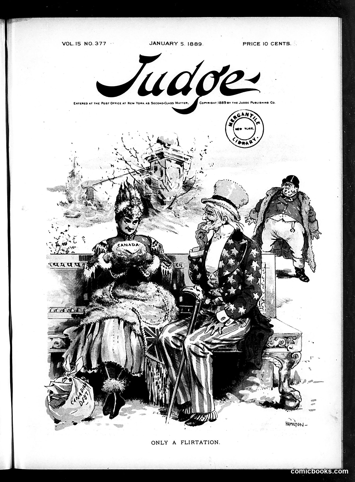 Judge — January 5, 1889 — page 1: Judge, 1889-01-05