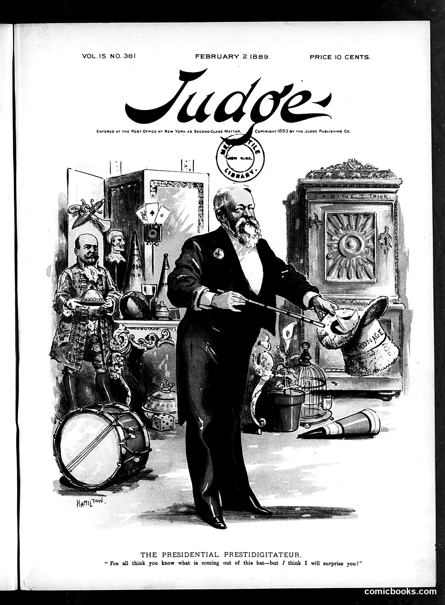 Judge — February 2, 1889 — page 1: Judge, 1889-02-02