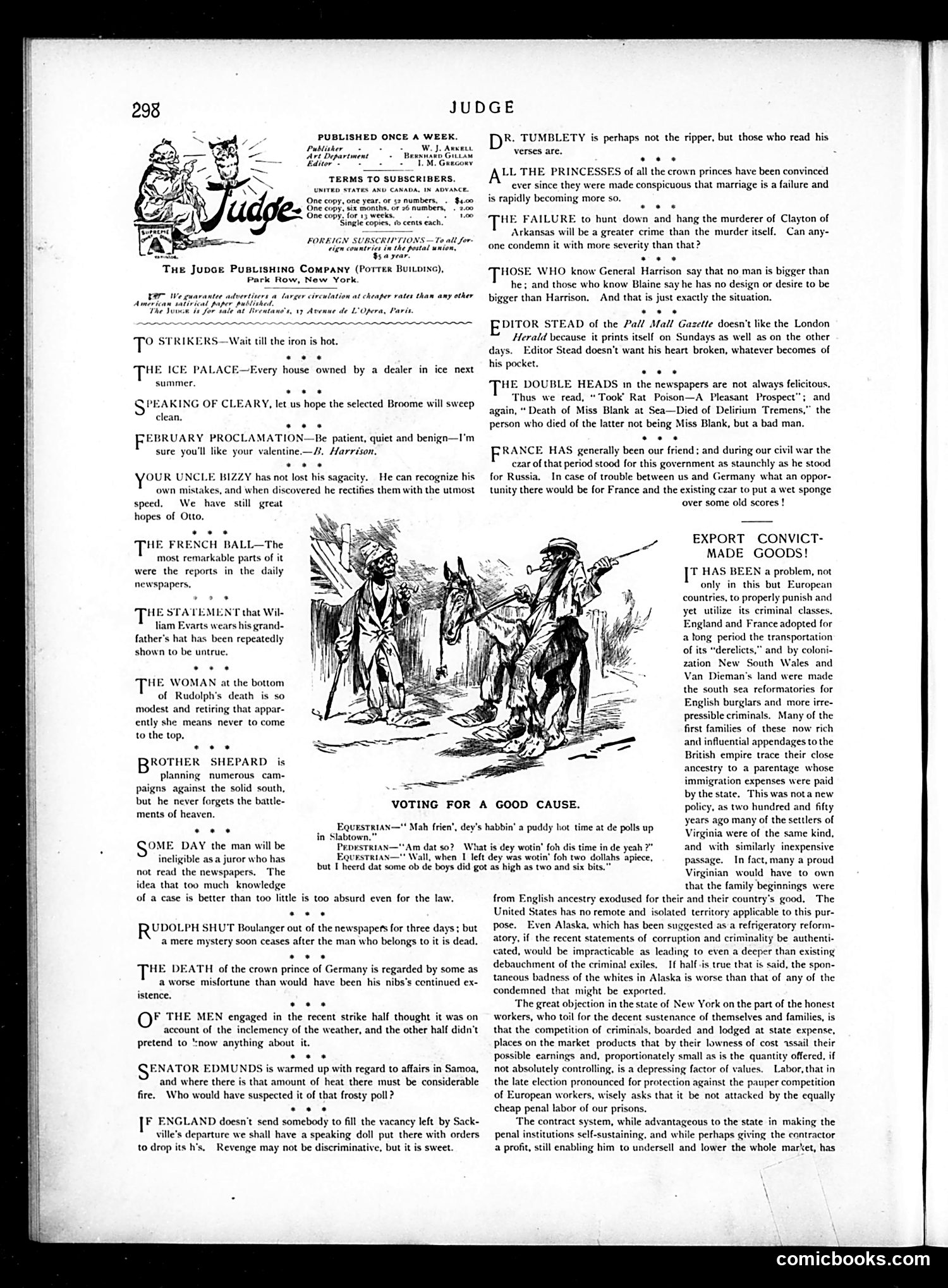 Judge — February 16, 1889 — page 2: Judge, 1889-02-16