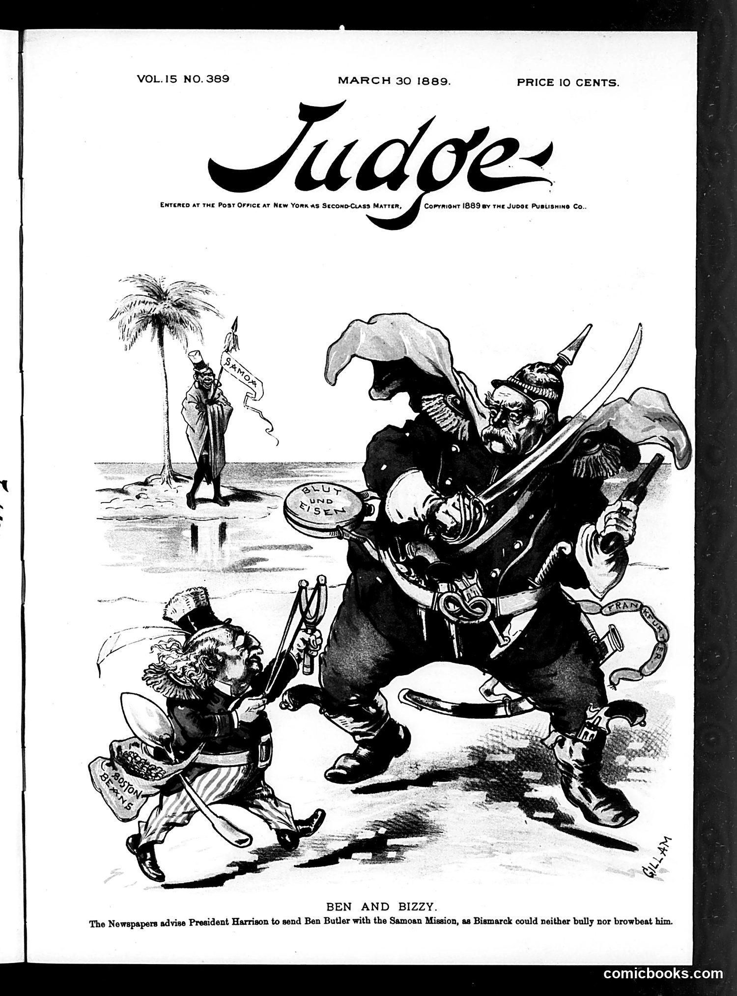 Judge — March 30, 1889 — page 1: Judge, 1889-03-30