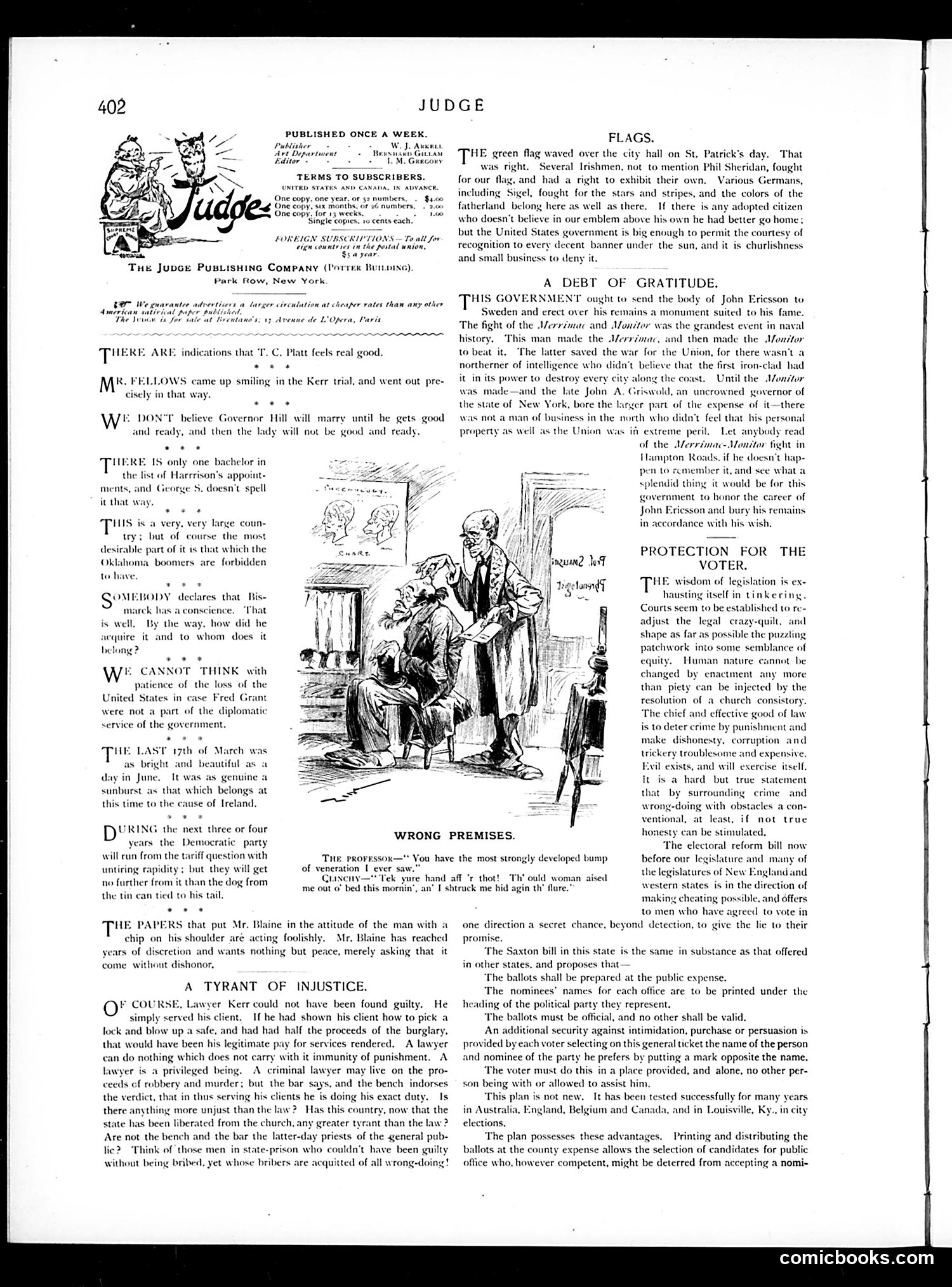 Judge — March 30, 1889 — page 2: Judge, 1889-03-30