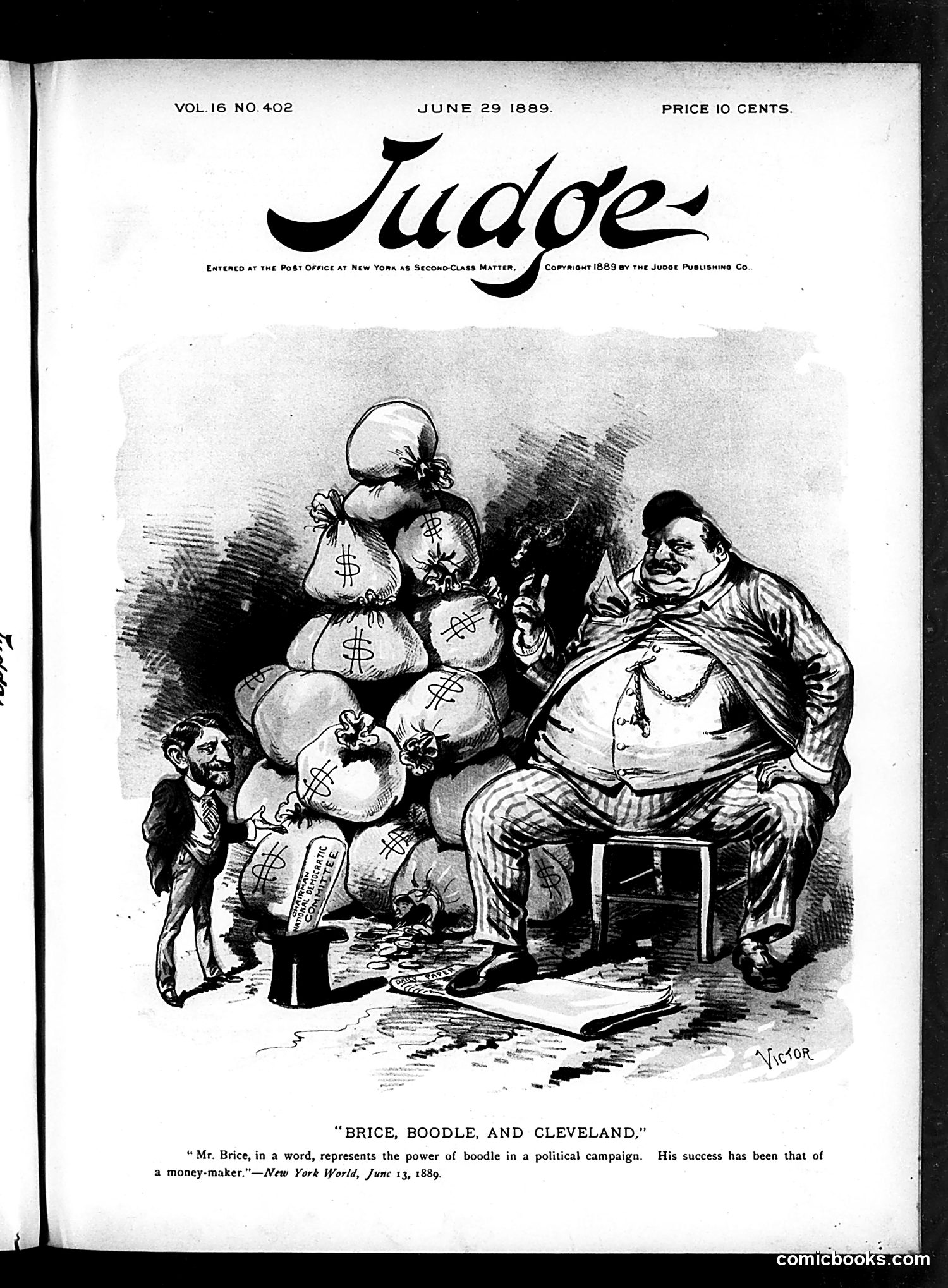 Judge — June 29, 1889 — page 1: Judge, 1889-06-29