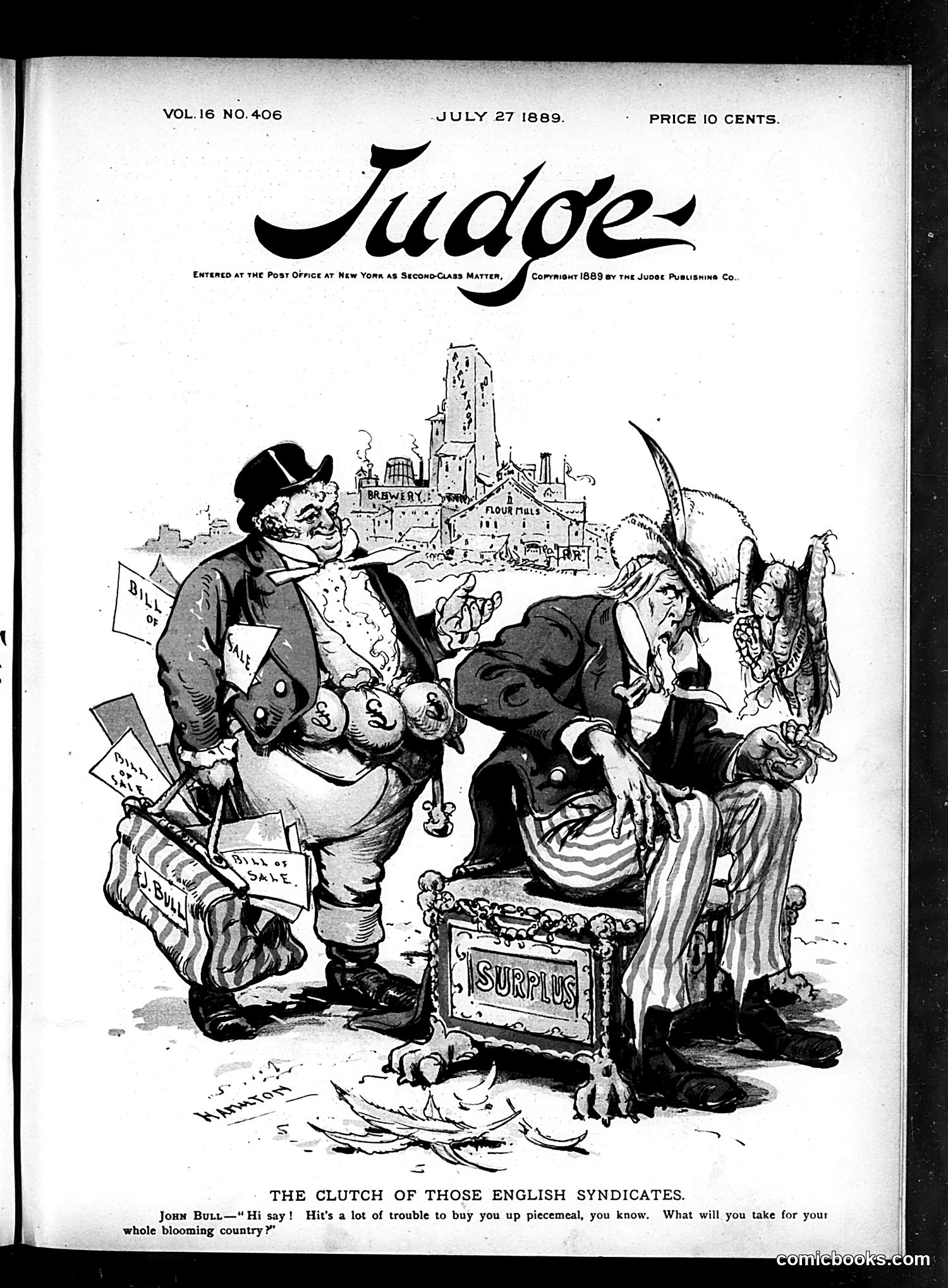 Judge — July 27, 1889 — page 1: Judge, 1889-07-27