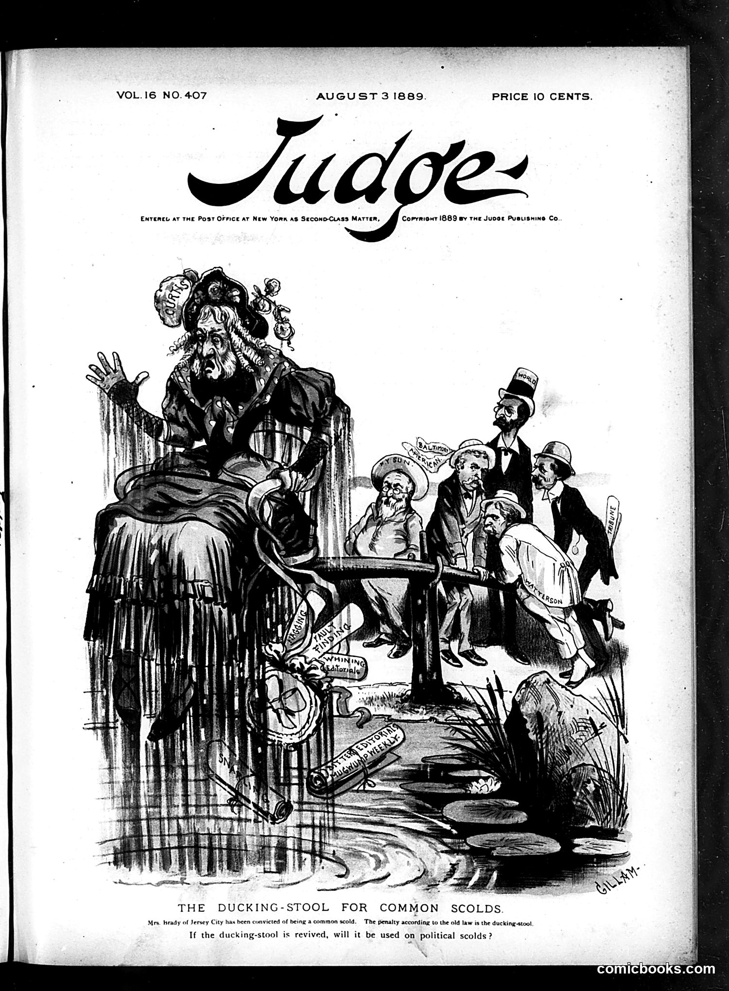 Judge — August 3, 1889 — page 1: Judge, 1889-08-03