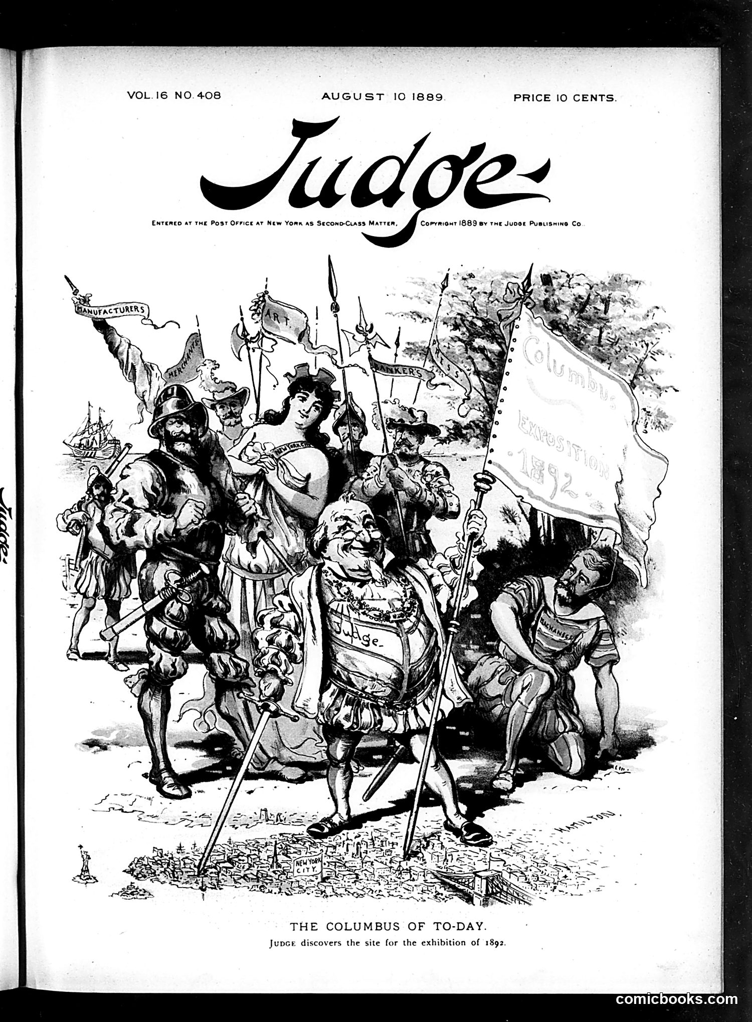 Judge — August 10, 1889 — page 1: Judge, 1889-08-10