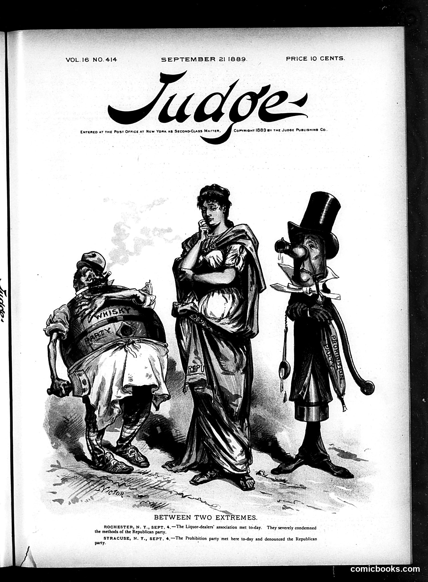 Judge — September 21, 1889 — page 1: Judge, 1889-09-21