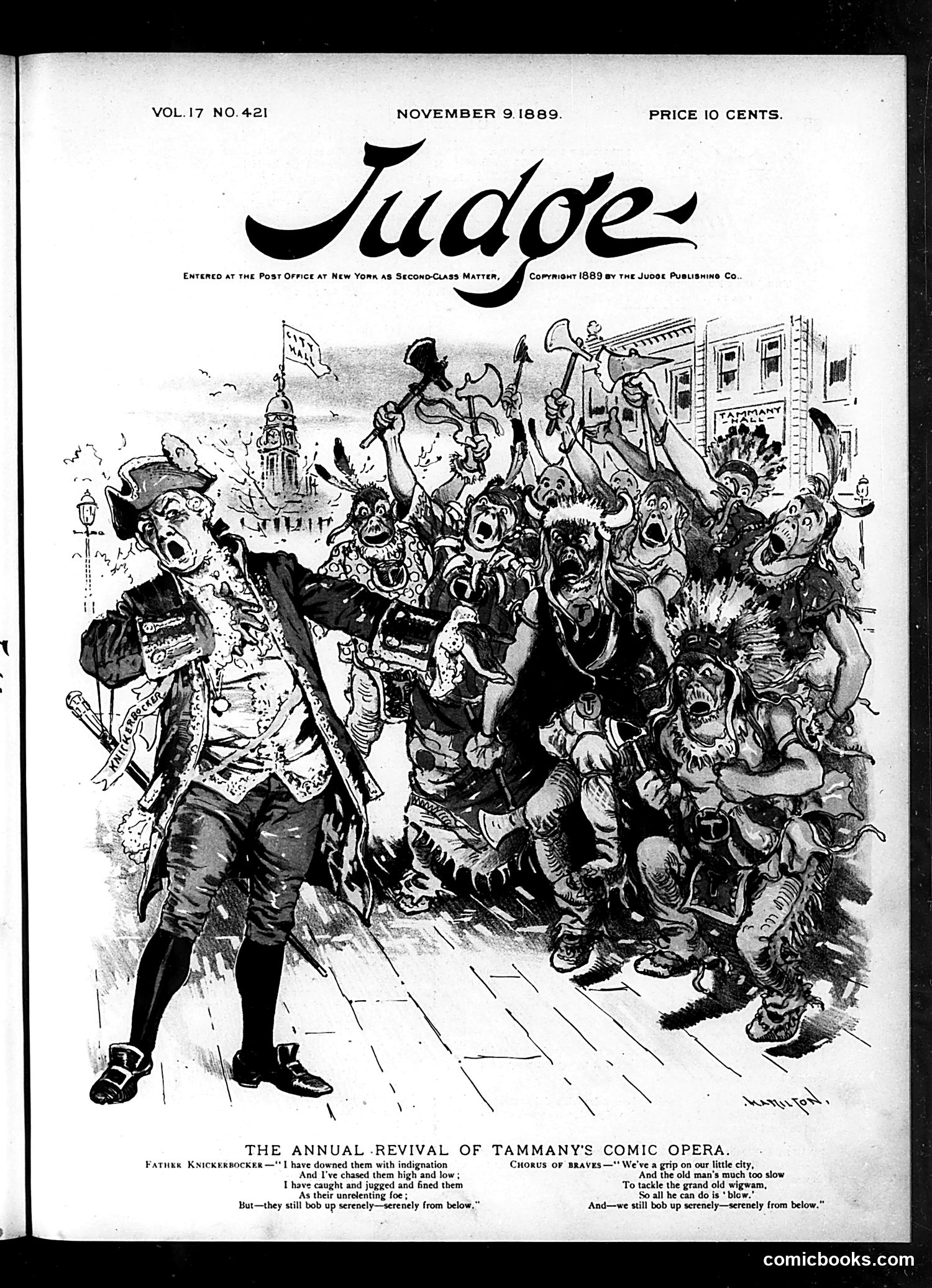 Judge — November 9, 1889 — page 1: Judge, 1889-11-09