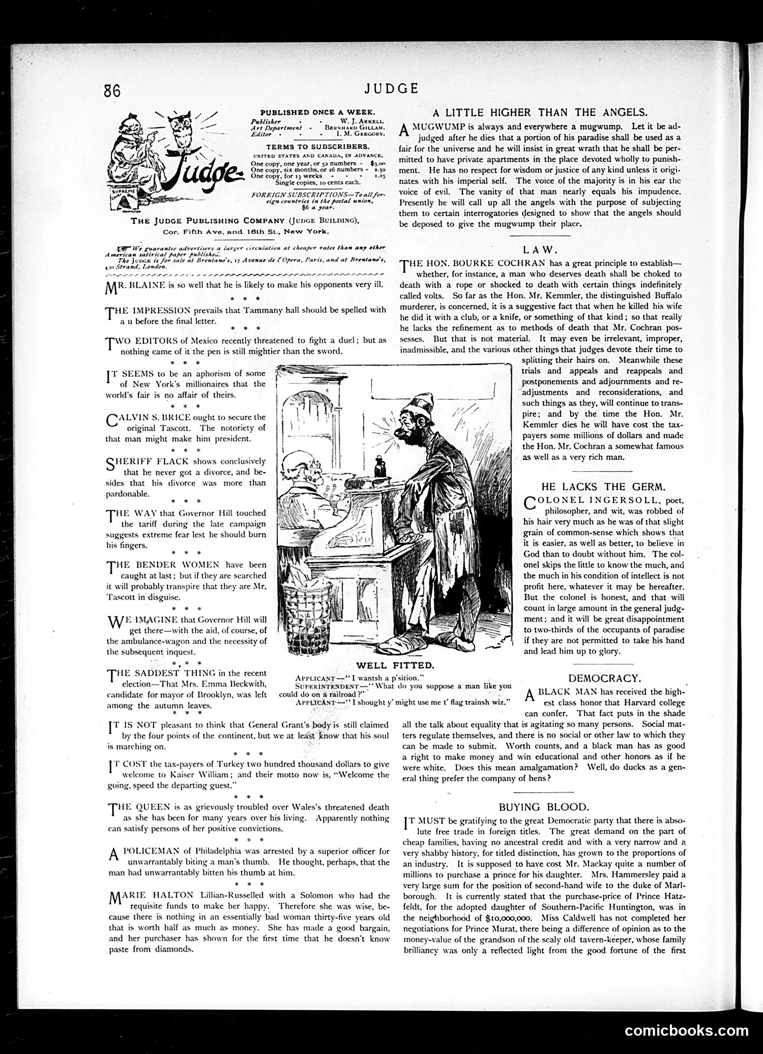 Judge — November 16, 1889 — page 2: Judge, 1889-11-16