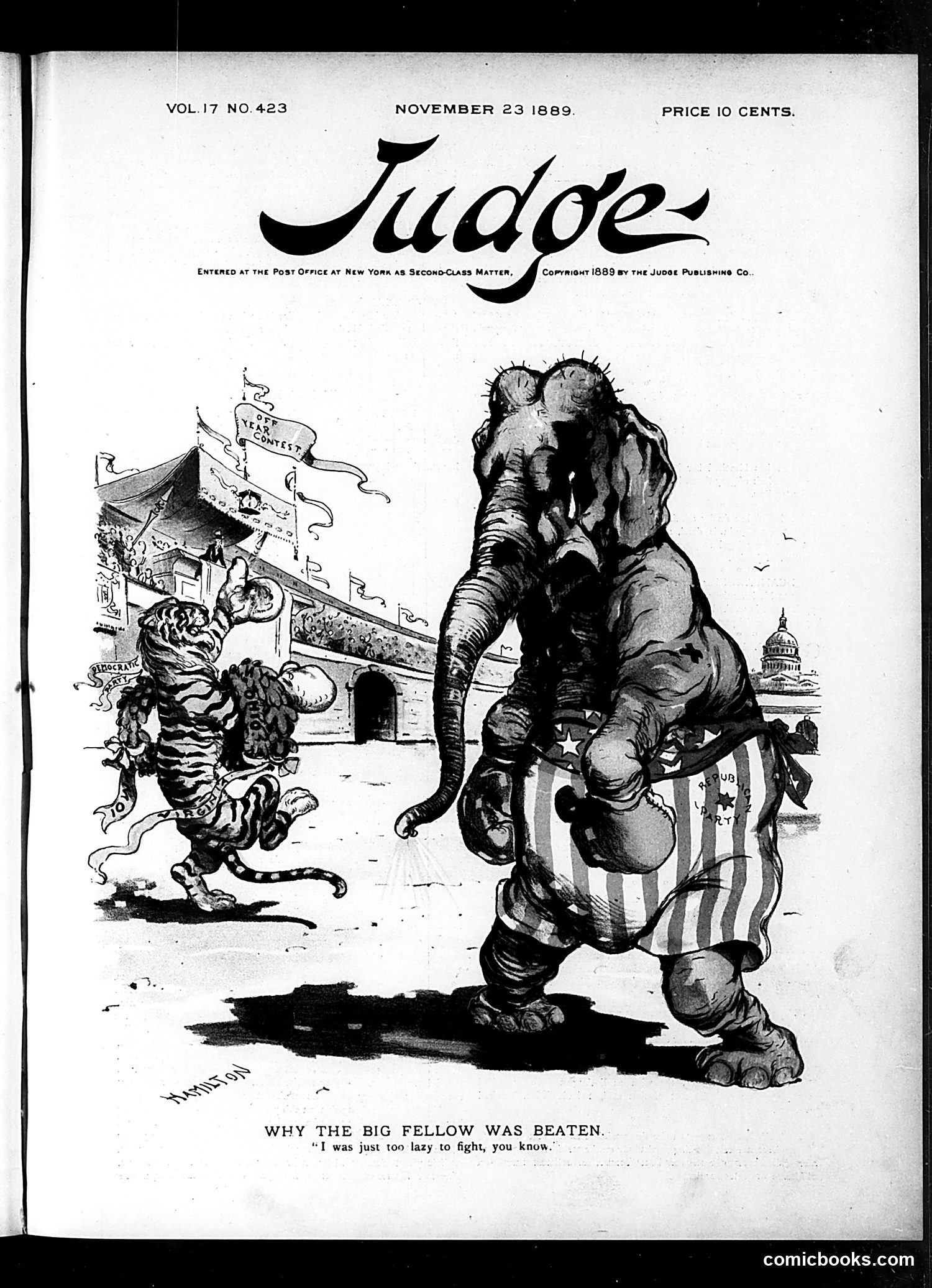 Judge — November 23, 1889 — page 1: Judge, 1889-11-23
