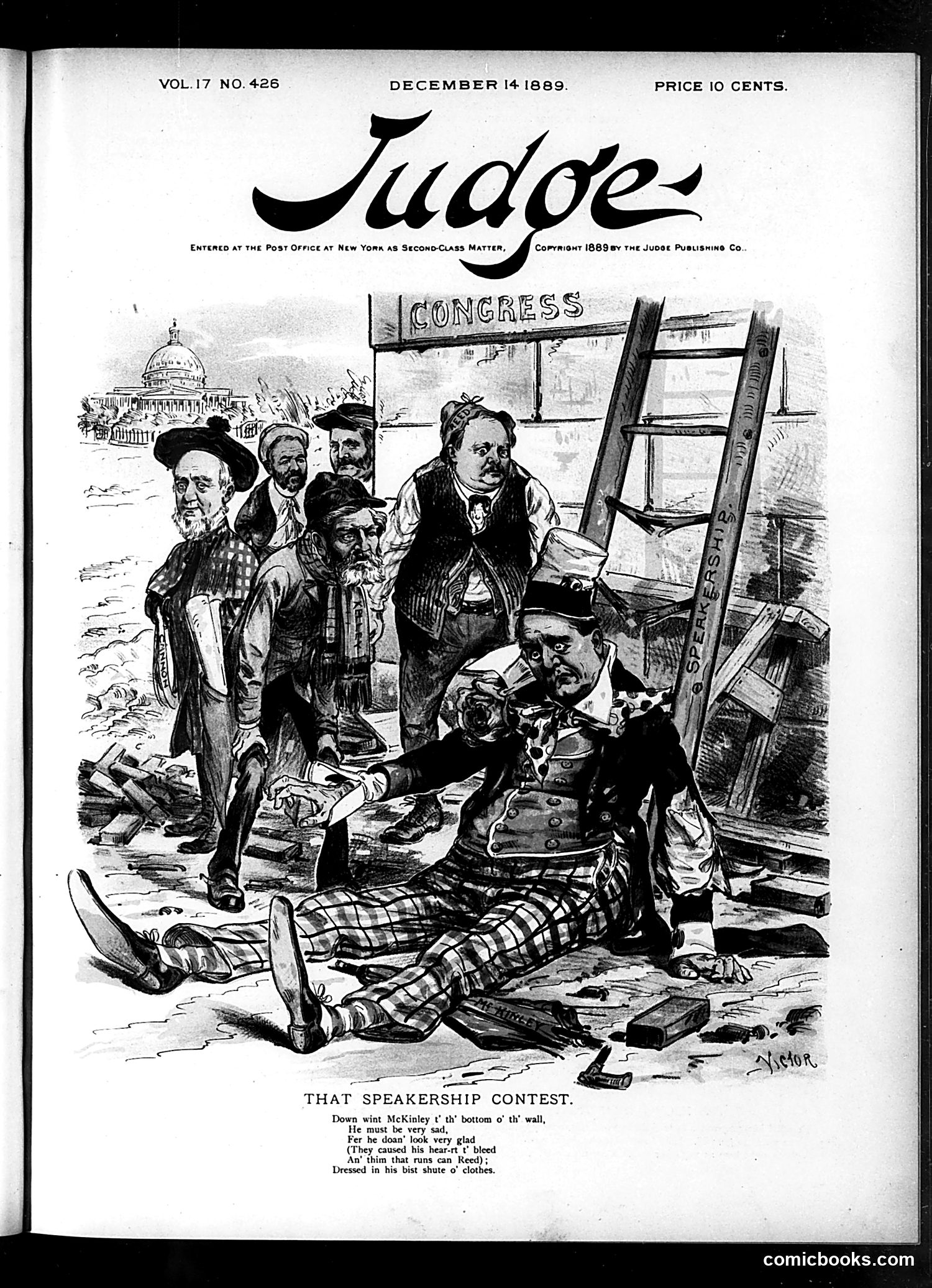 Judge — December 14, 1889 — page 1: Judge, 1889-12-14