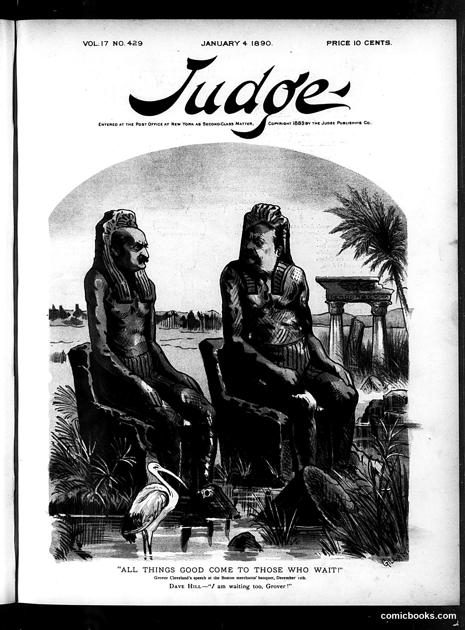 Judge — January 4, 1890 — page 1: Judge, 1890-01-04