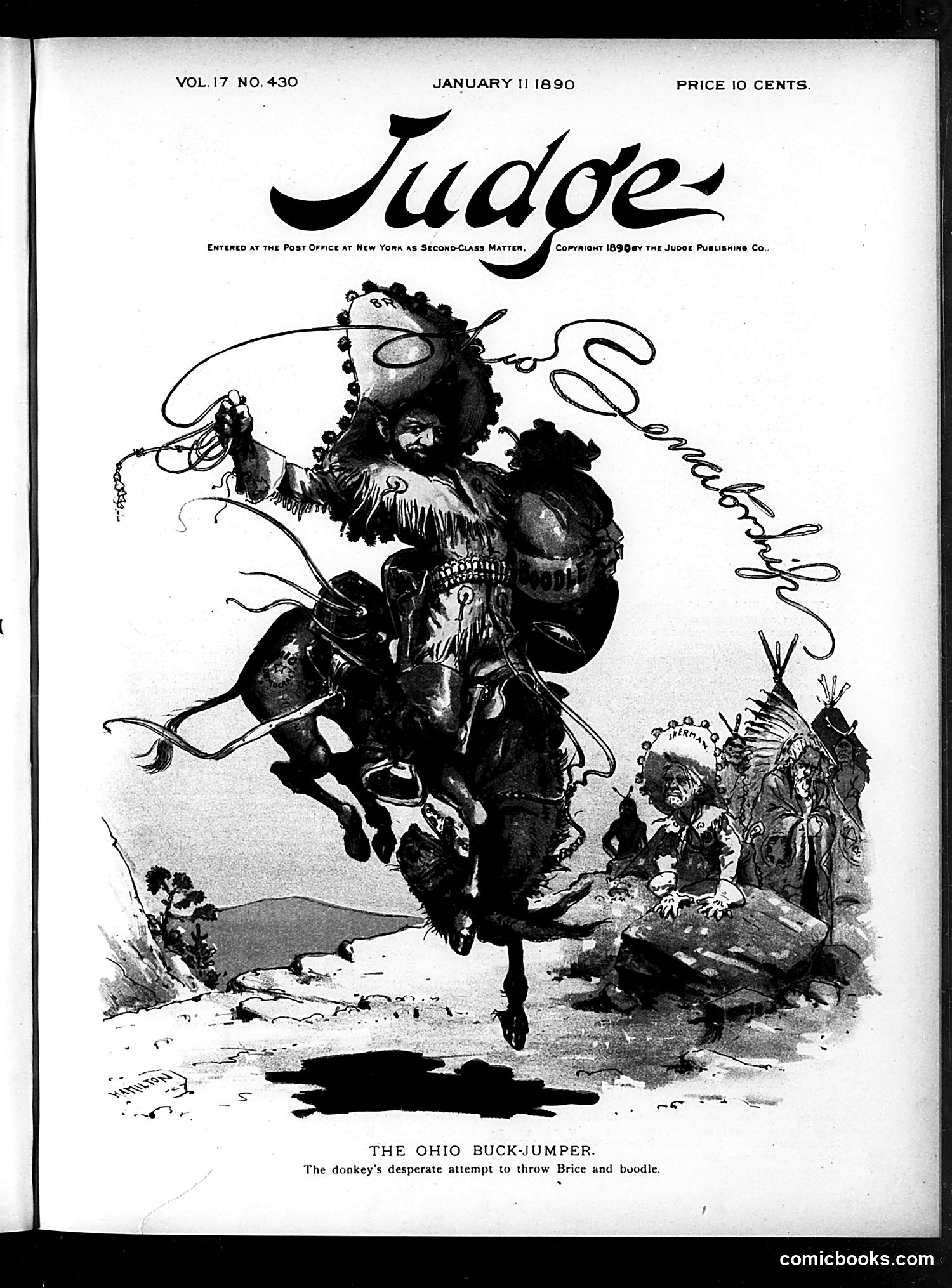 Judge — January 11, 1890 — page 1: Judge, 1890-01-11