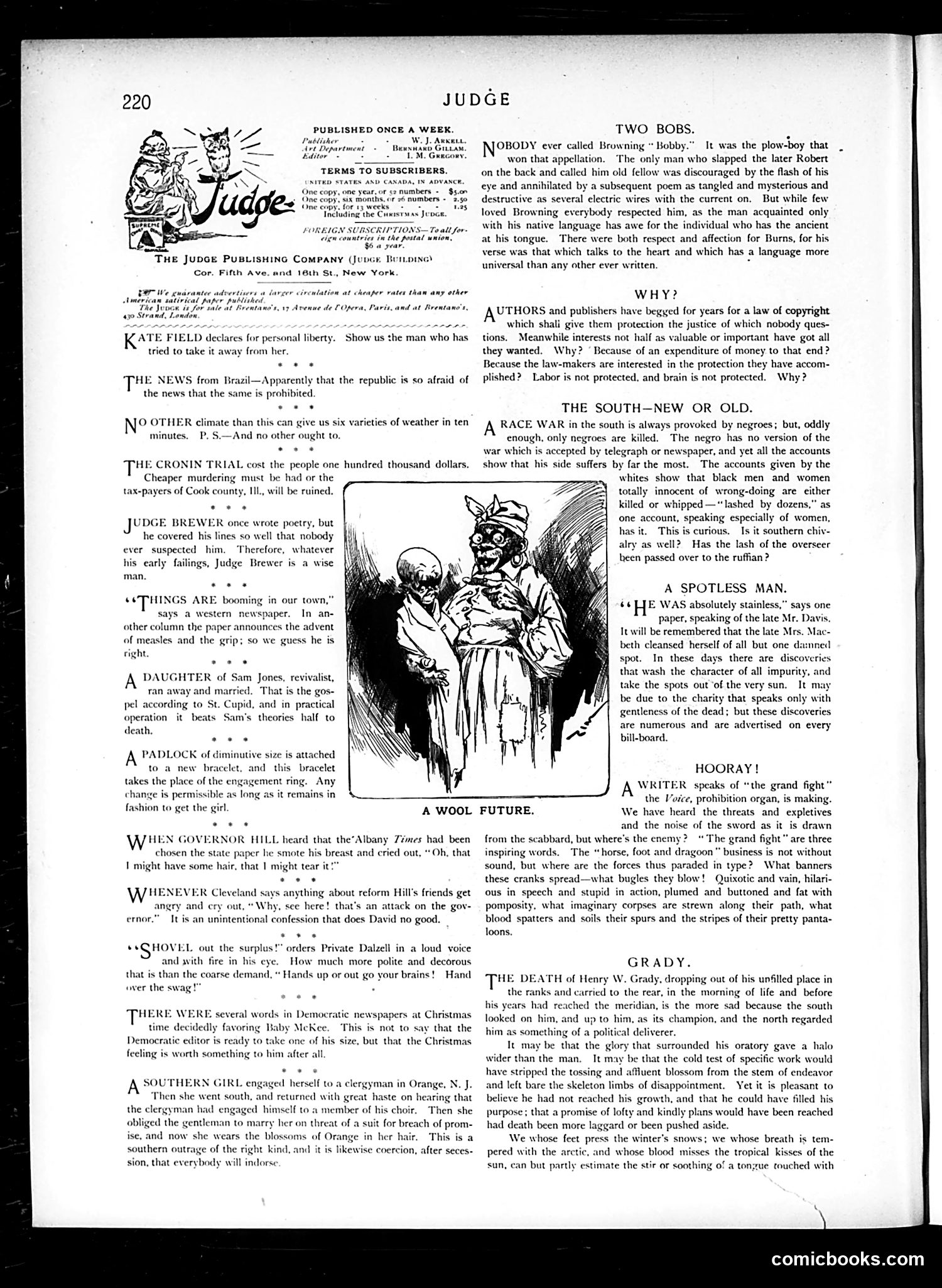 Judge — January 11, 1890 — page 2: Judge, 1890-01-11