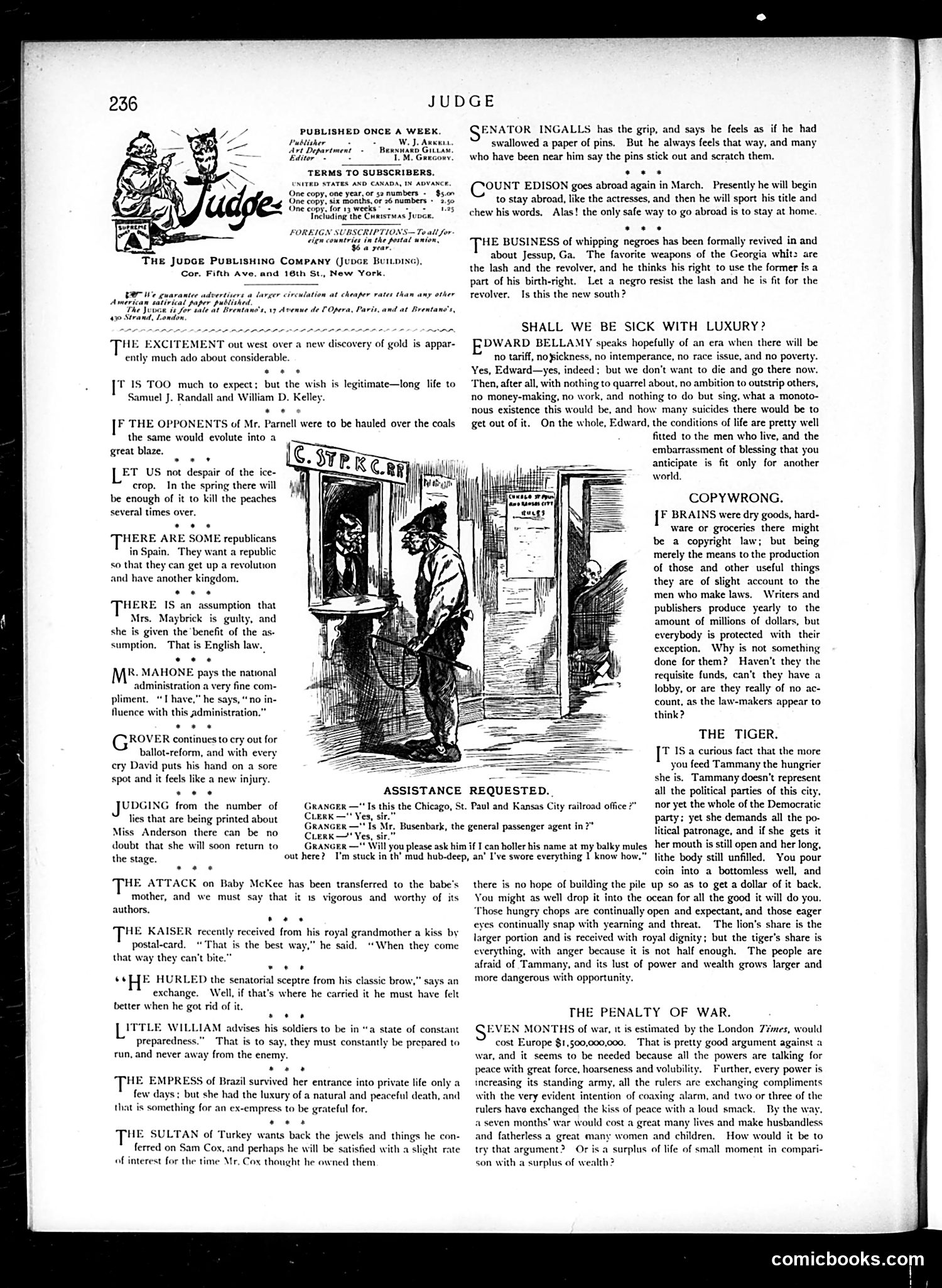 Judge — January 18, 1890 — page 2: Judge, 1890-01-18