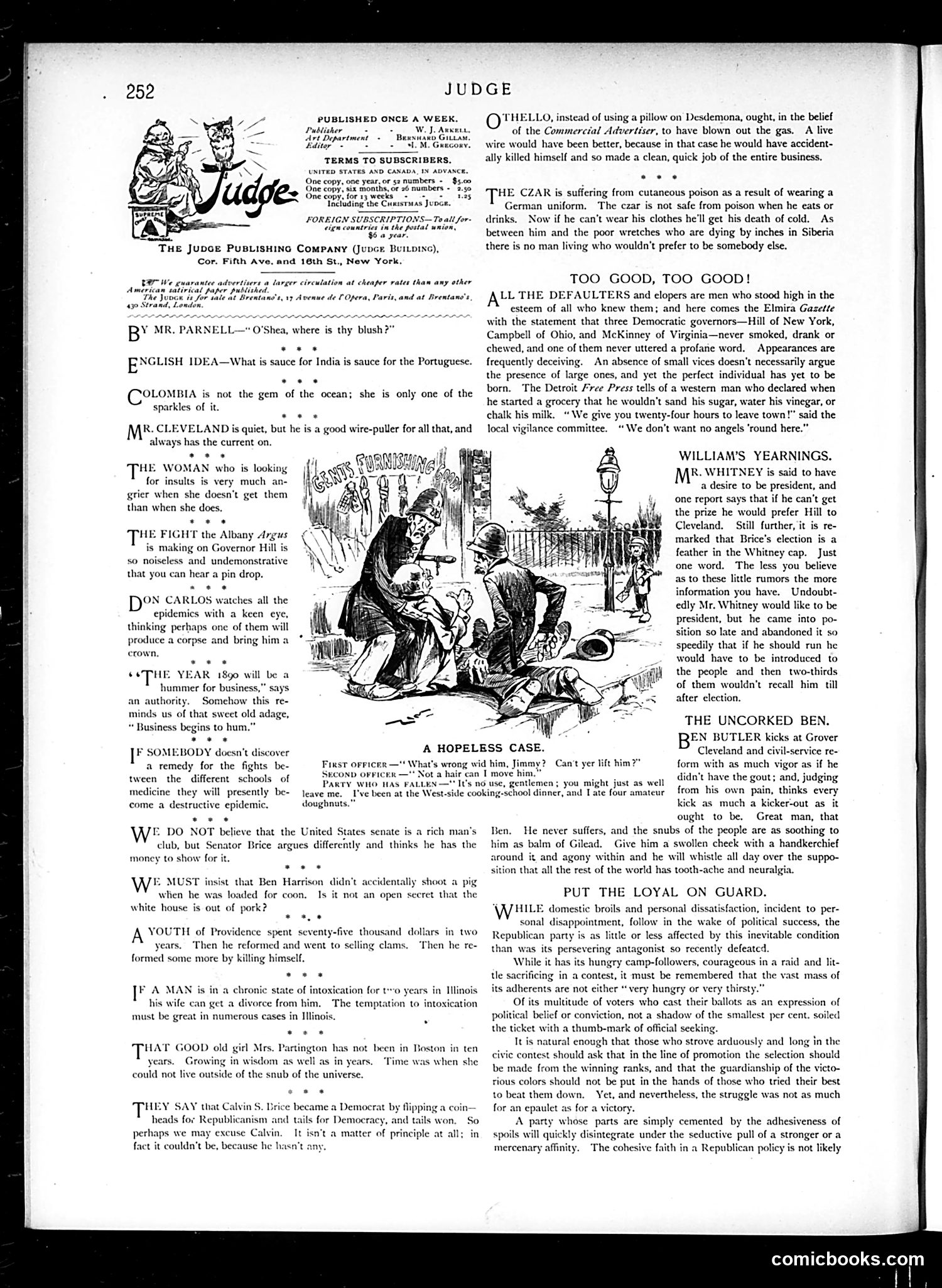 Judge — January 25, 1890 — page 2: Judge, 1890-01-25
