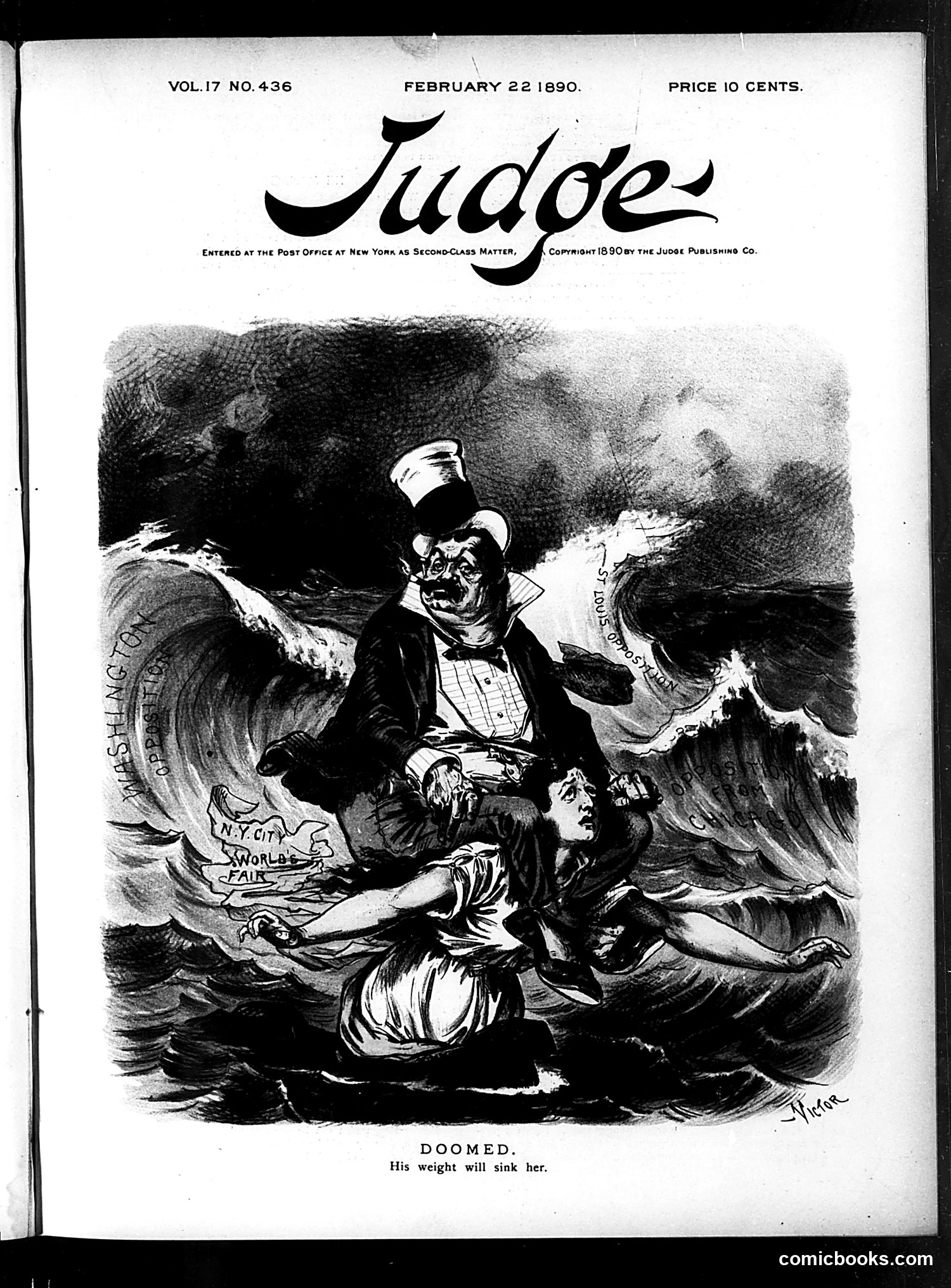 Judge — February 22, 1890 — page 1: Judge, 1890-02-22
