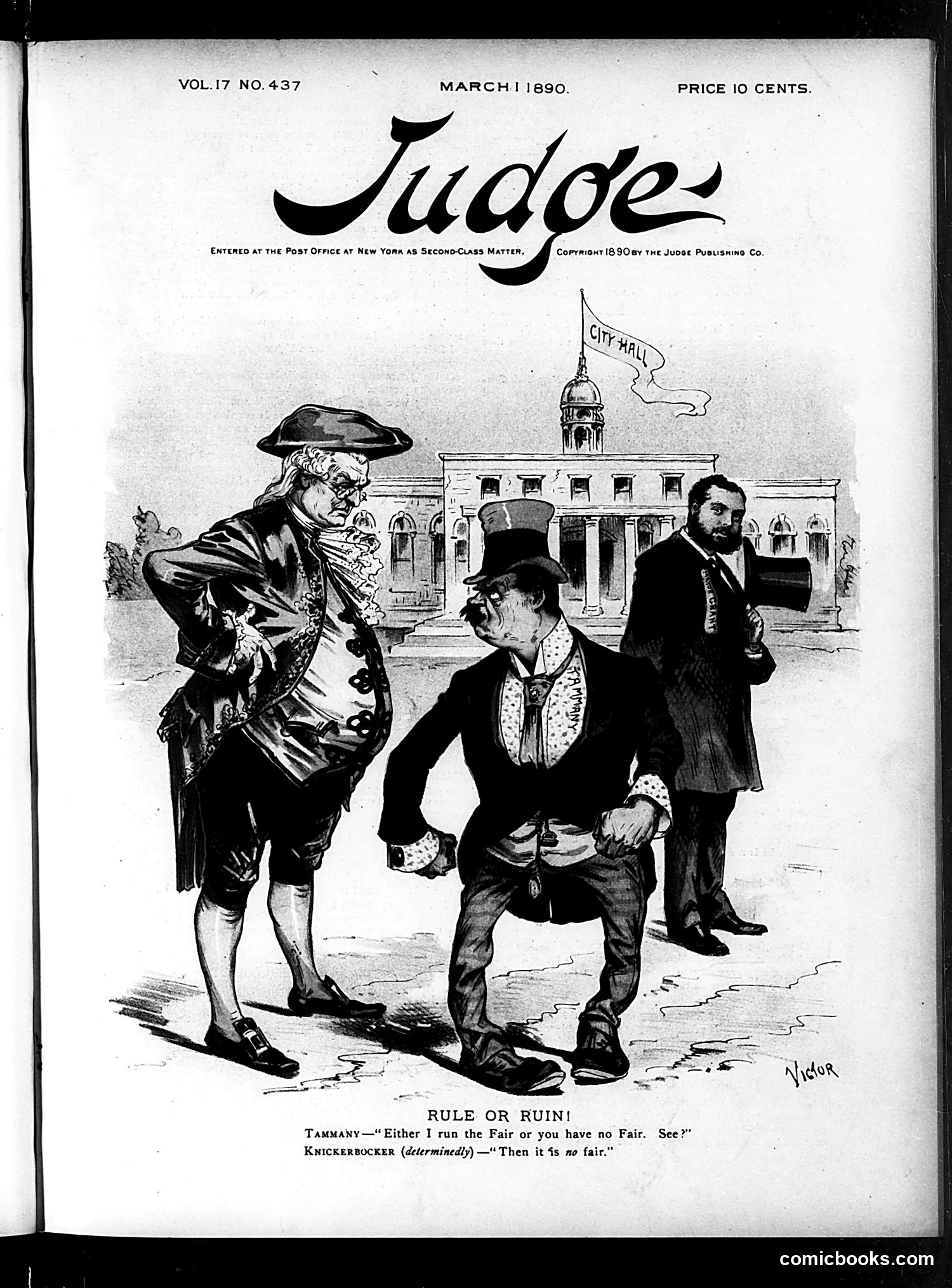 Judge — March 1, 1890 — page 1: Judge, 1890-03-01
