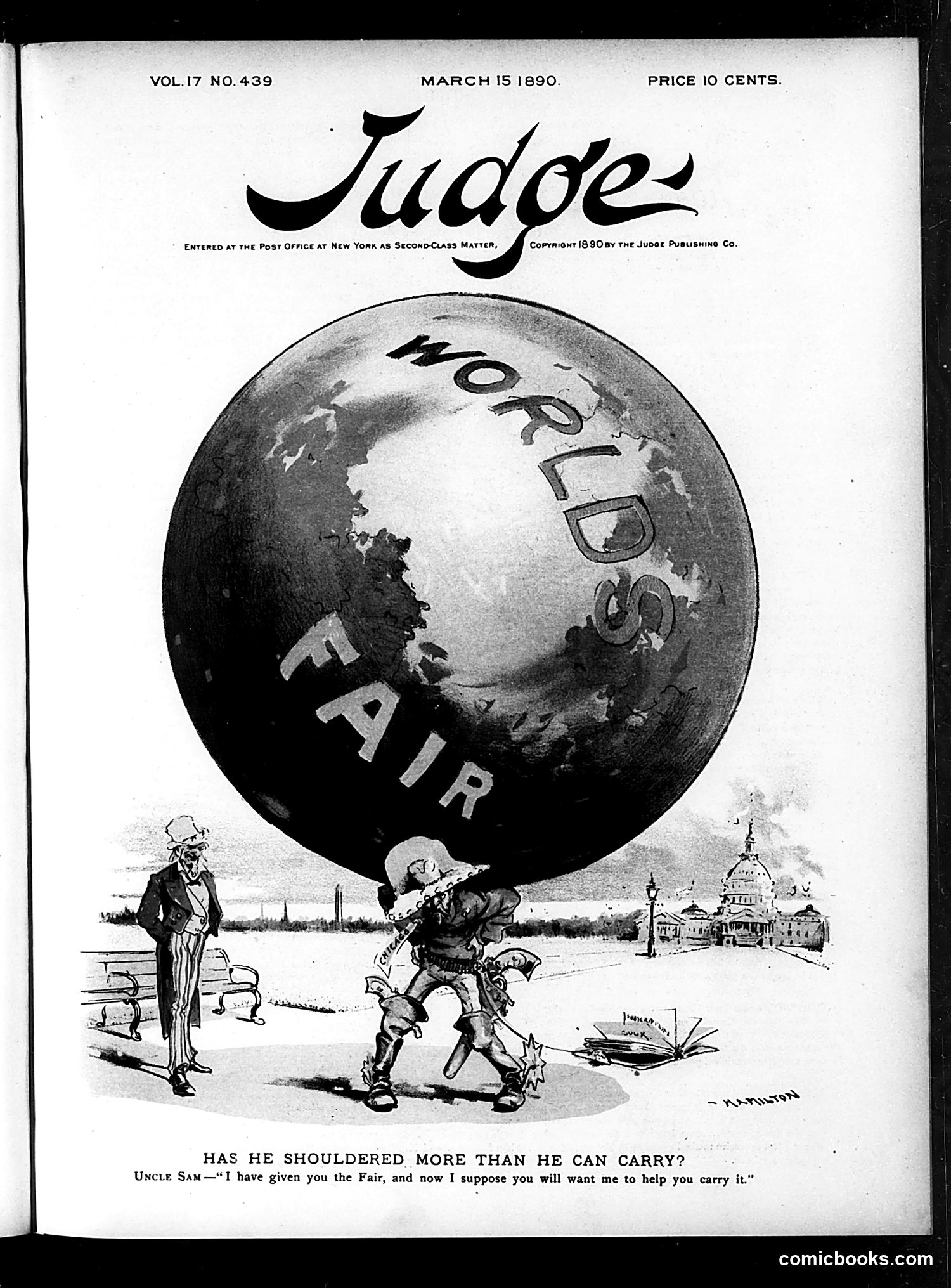 Judge — March 15, 1890 — page 1: Judge, 1890-03-15