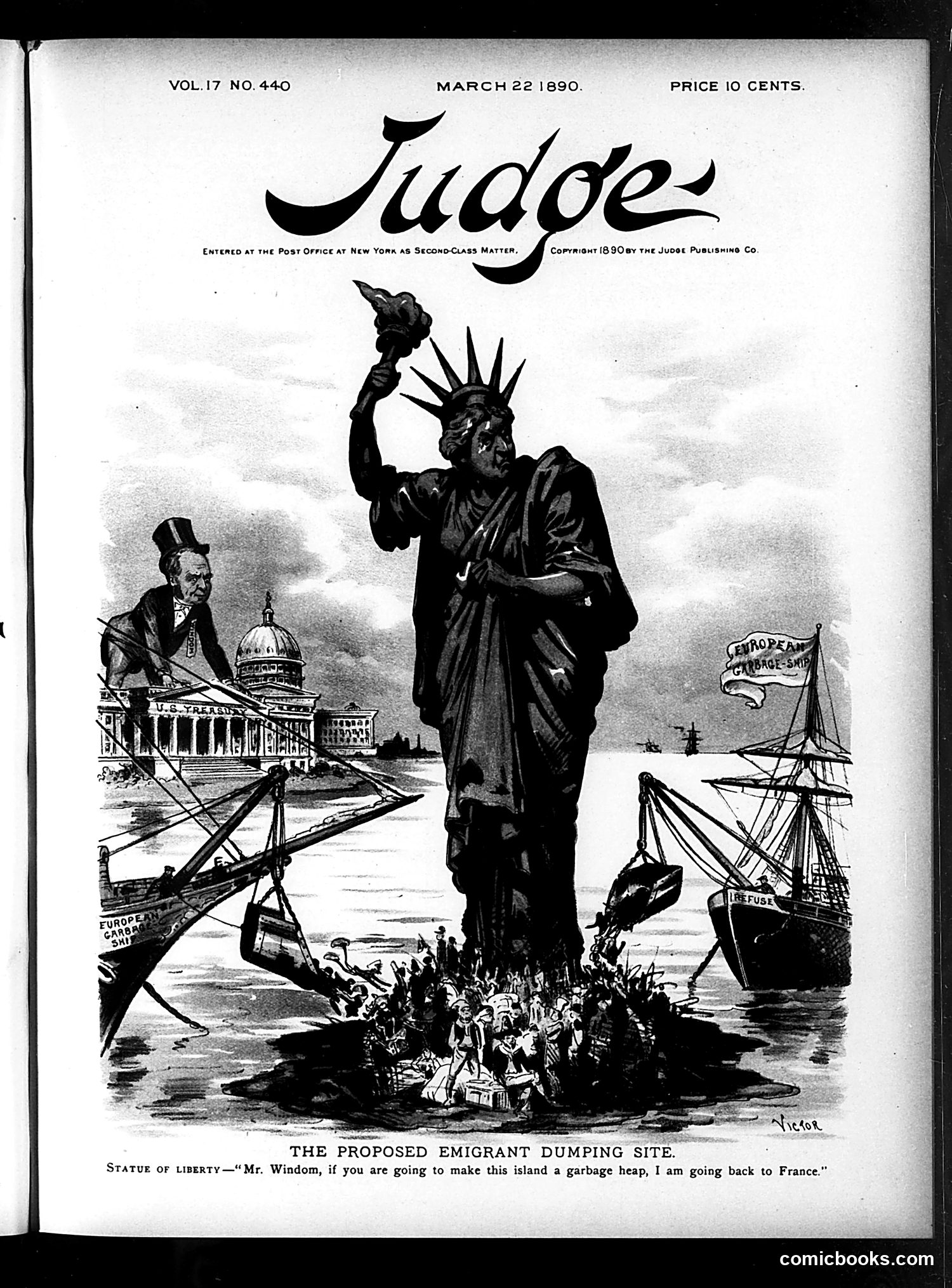 Judge — March 22, 1890 — page 1: Judge, 1890-03-22