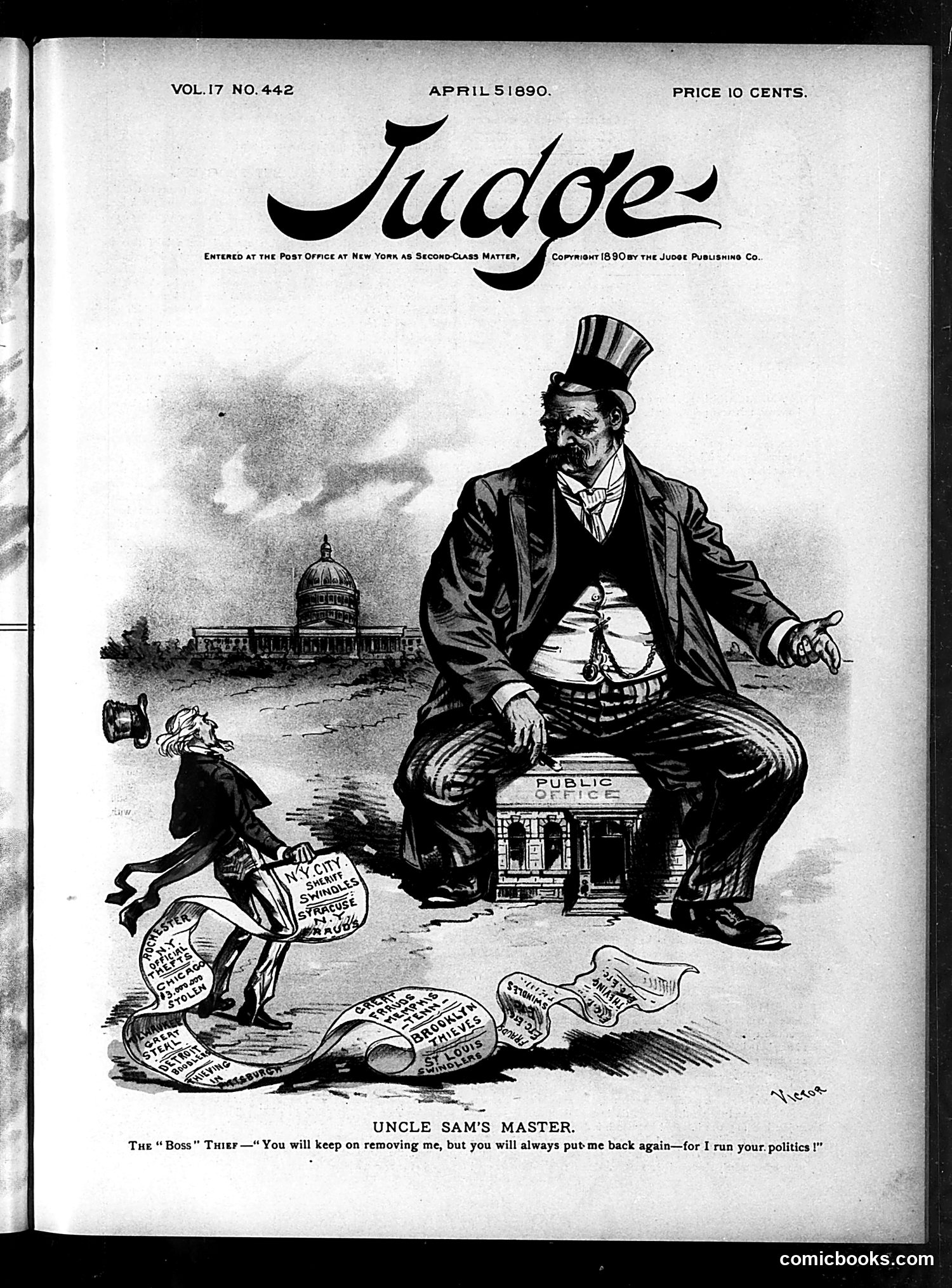 Judge — April 5, 1890 — page 1: Judge, 1890-04-05
