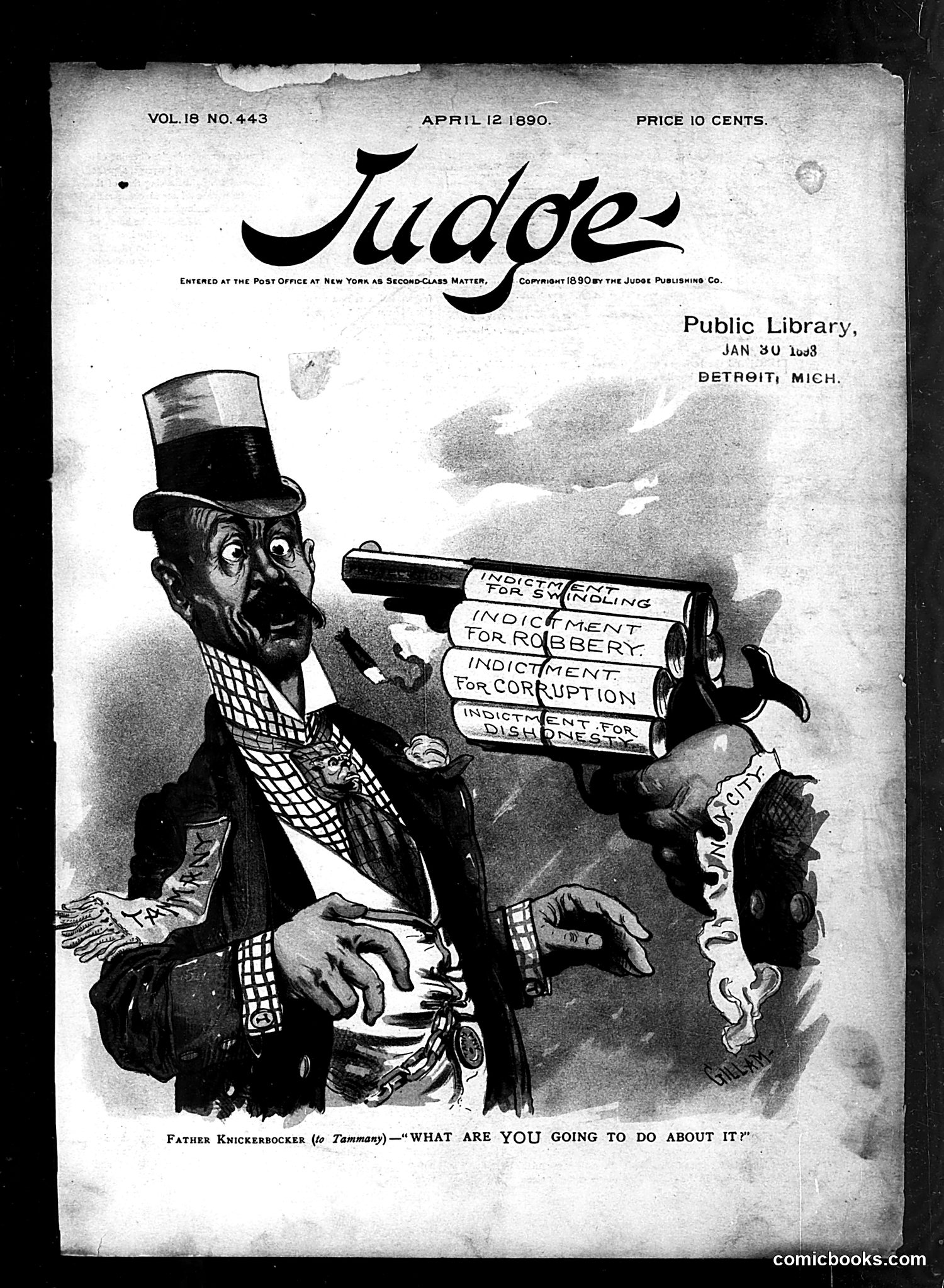 Judge — April 12, 1890 — page 1: Judge, 1890-04-12