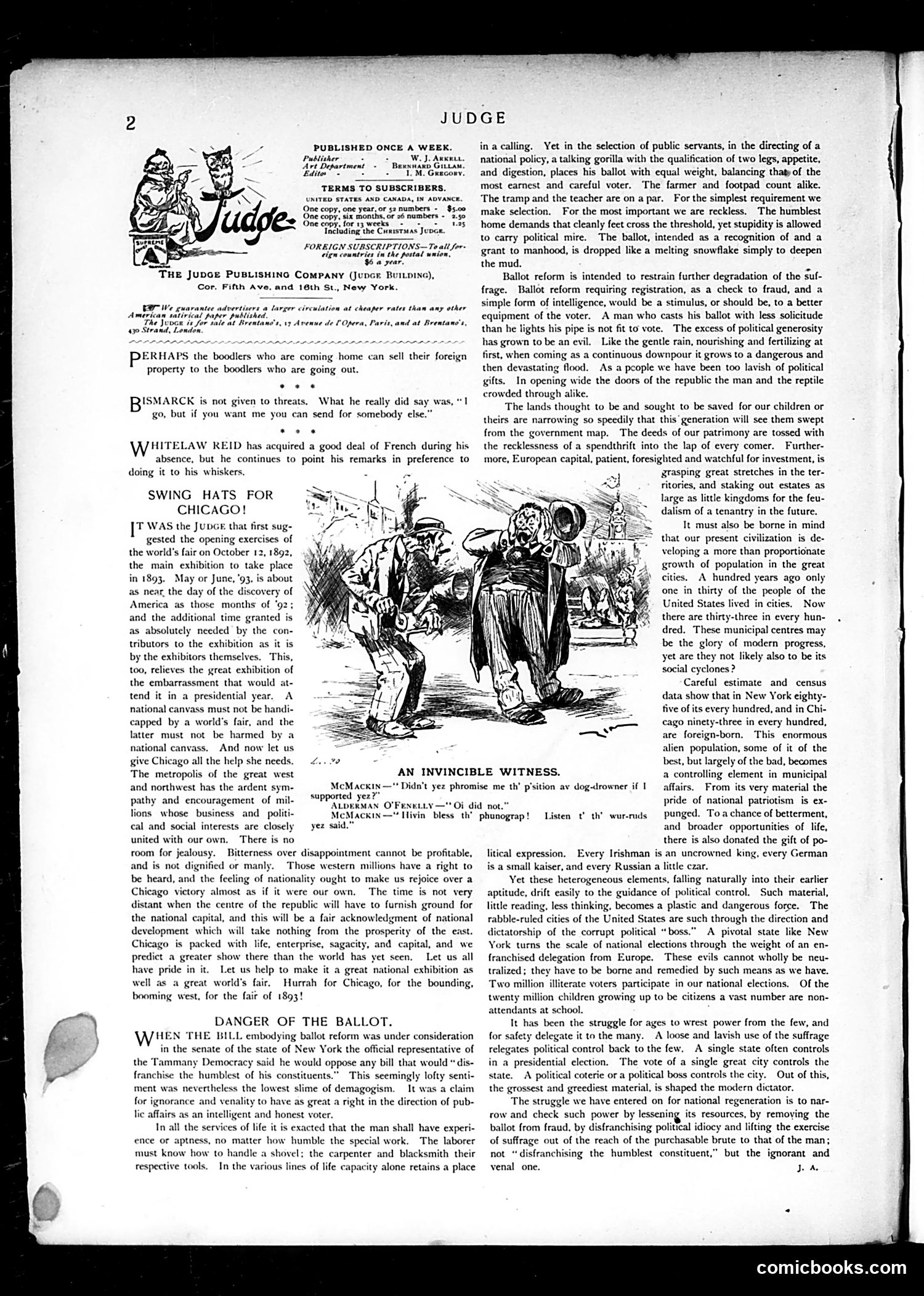 Judge — April 12, 1890 — page 2: Judge, 1890-04-12