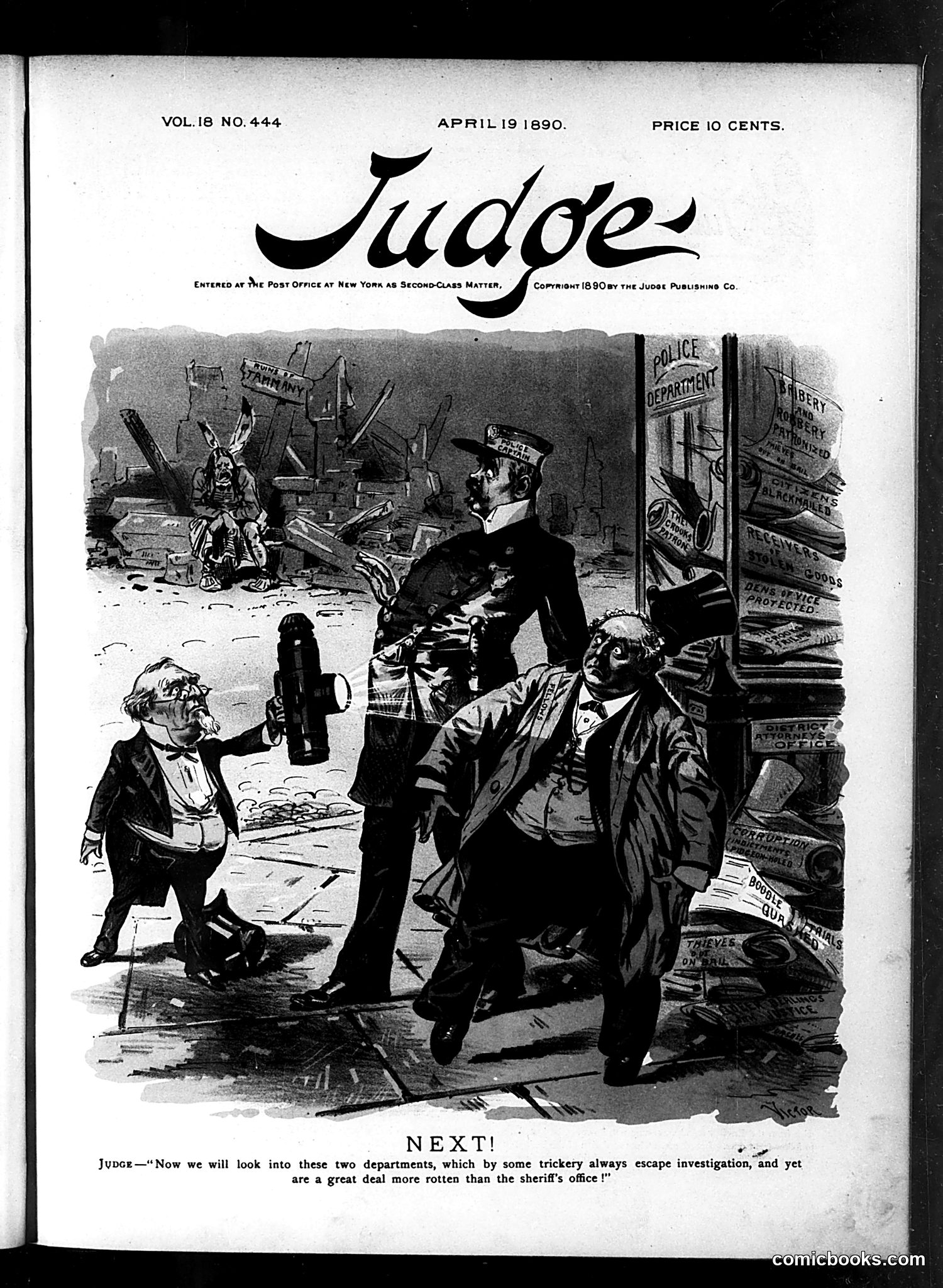 Judge — April 19, 1890 — page 1: Judge, 1890-04-19