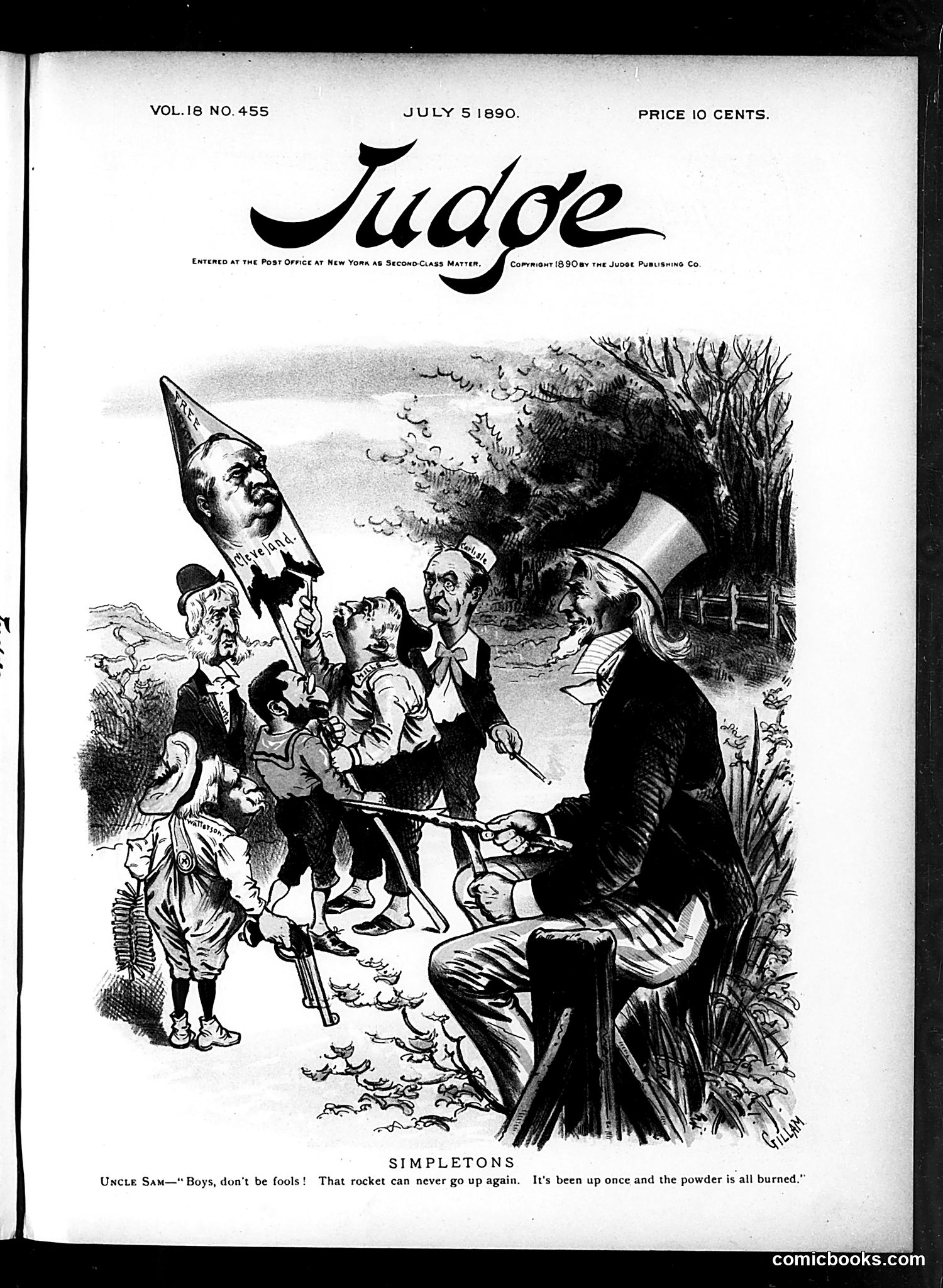 Judge — July 5, 1890 — page 1: Judge, 1890-07-05