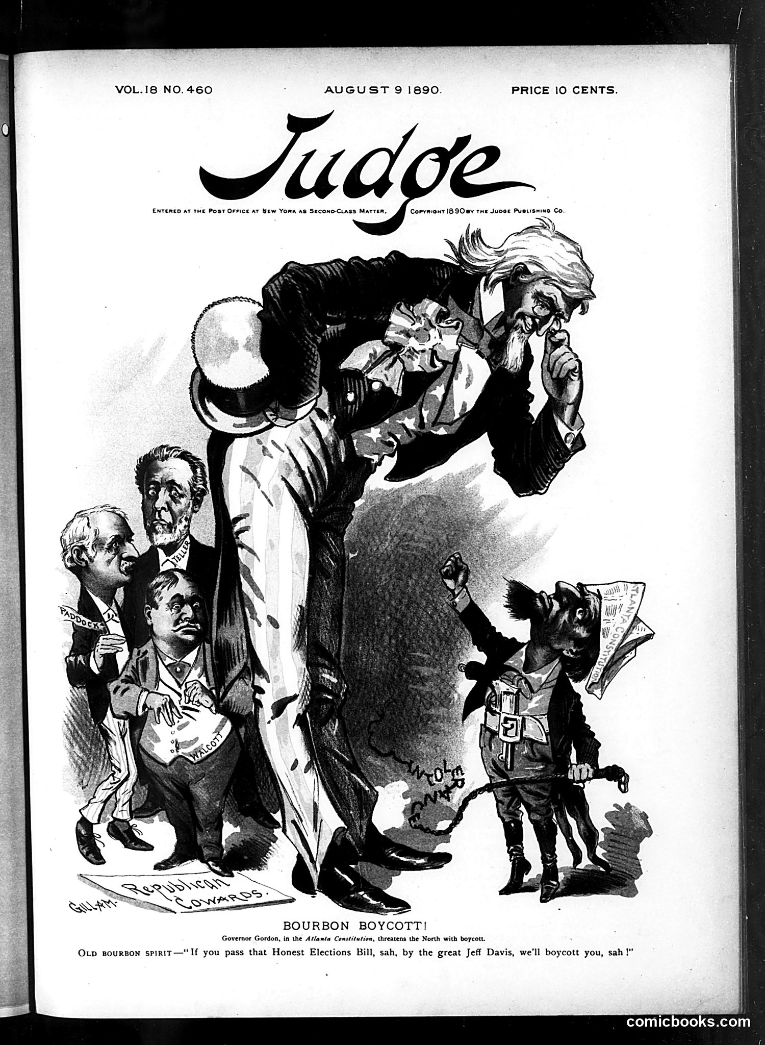 Judge — August 9, 1890 — page 1: Judge, 1890-08-09