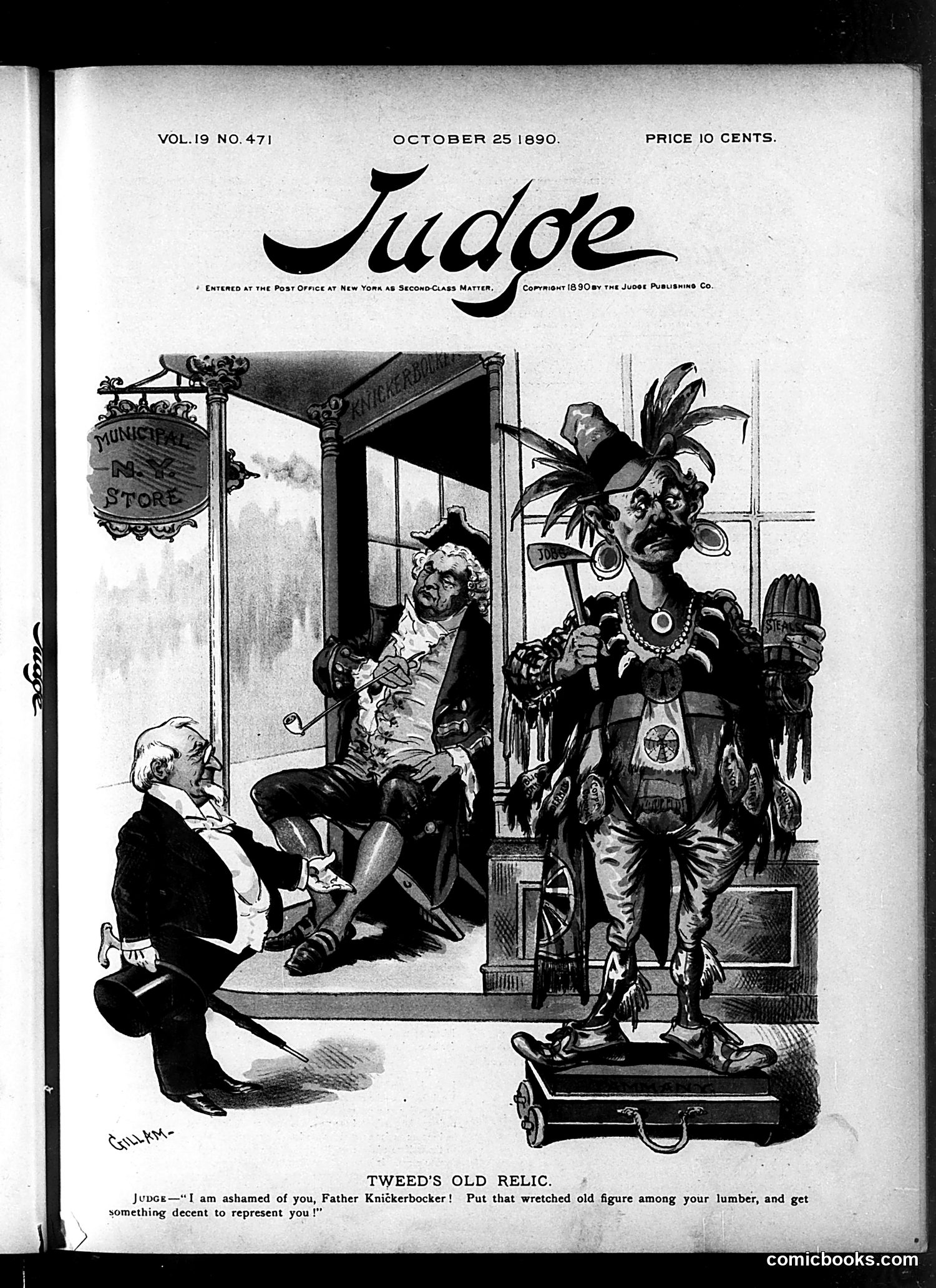 Judge — October 25, 1890 — page 1: Judge, 1890-10-25
