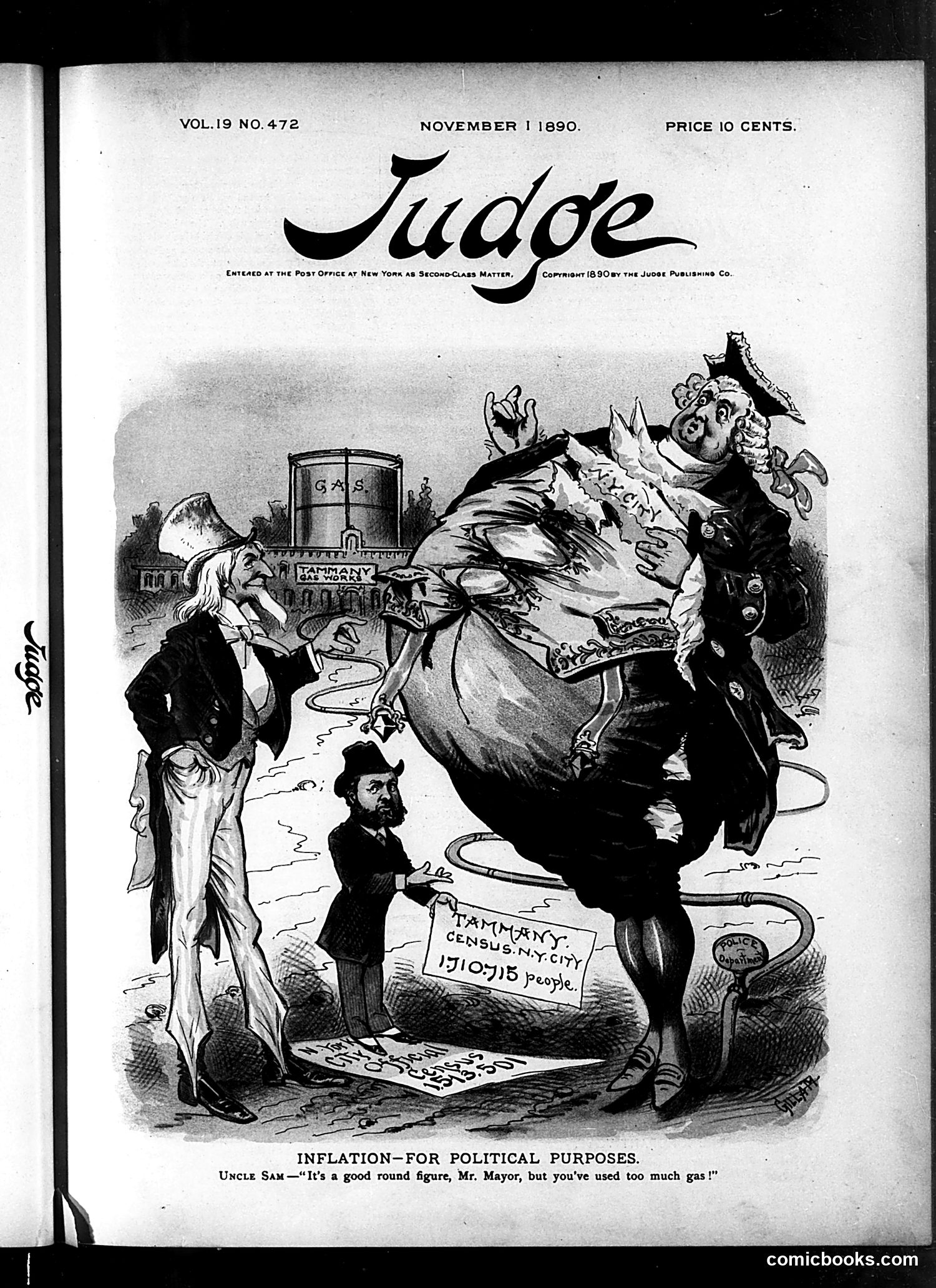 Judge — November 1, 1890 — page 1: Judge, 1890-11-01