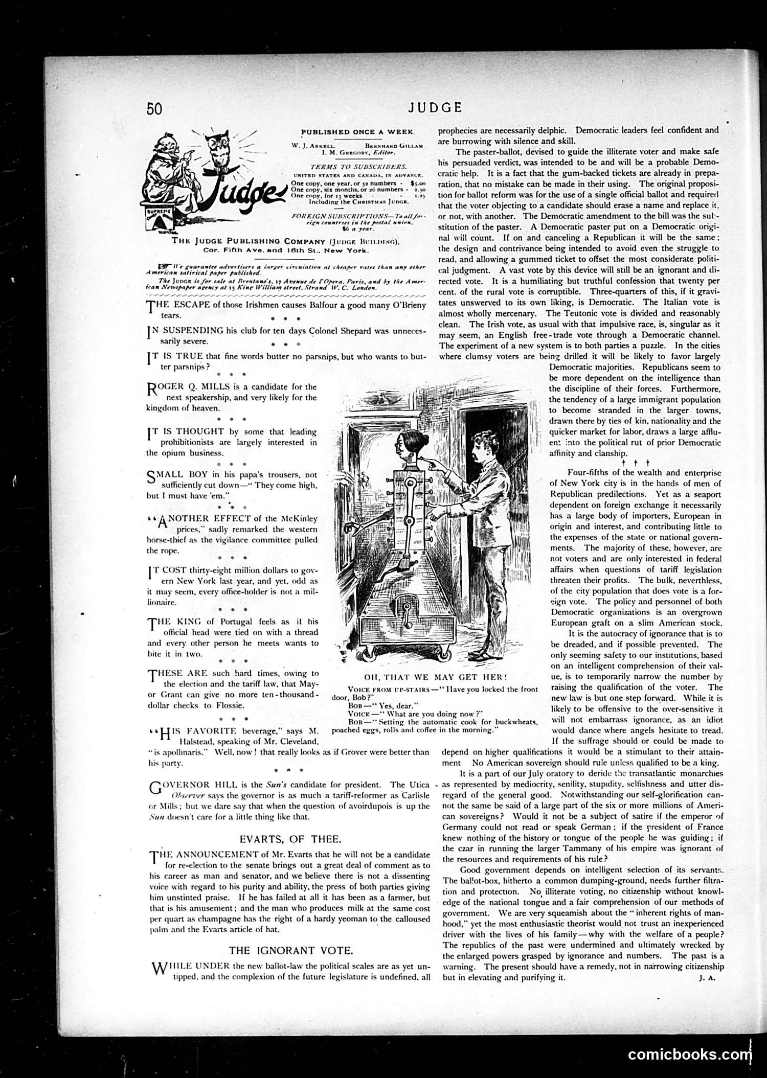 Judge — November 1, 1890 — page 2: Judge, 1890-11-01