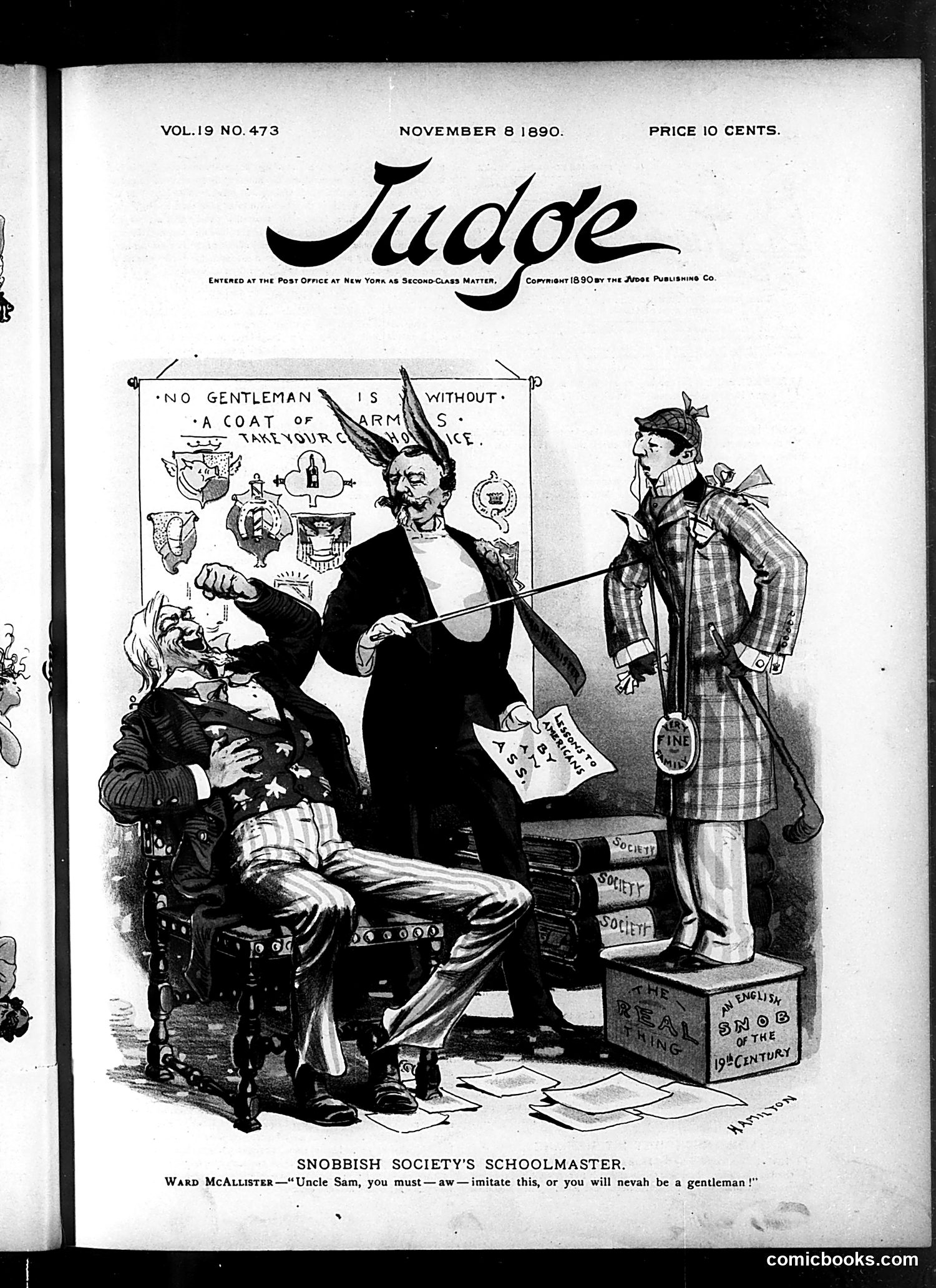Judge — November 8, 1890 — page 1: Judge, 1890-11-08
