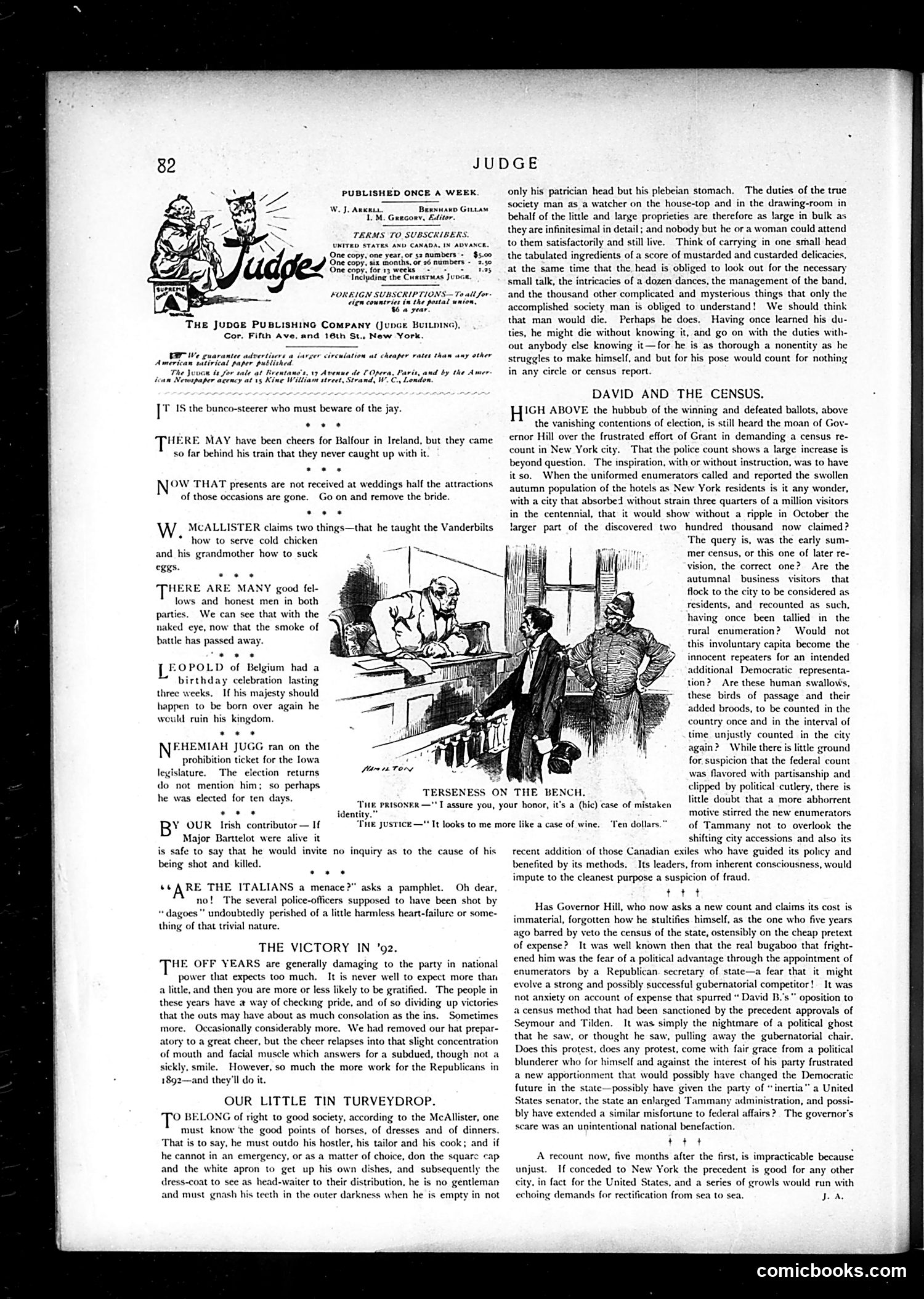 Judge — November 15, 1890 — page 2: Judge, 1890-11-15