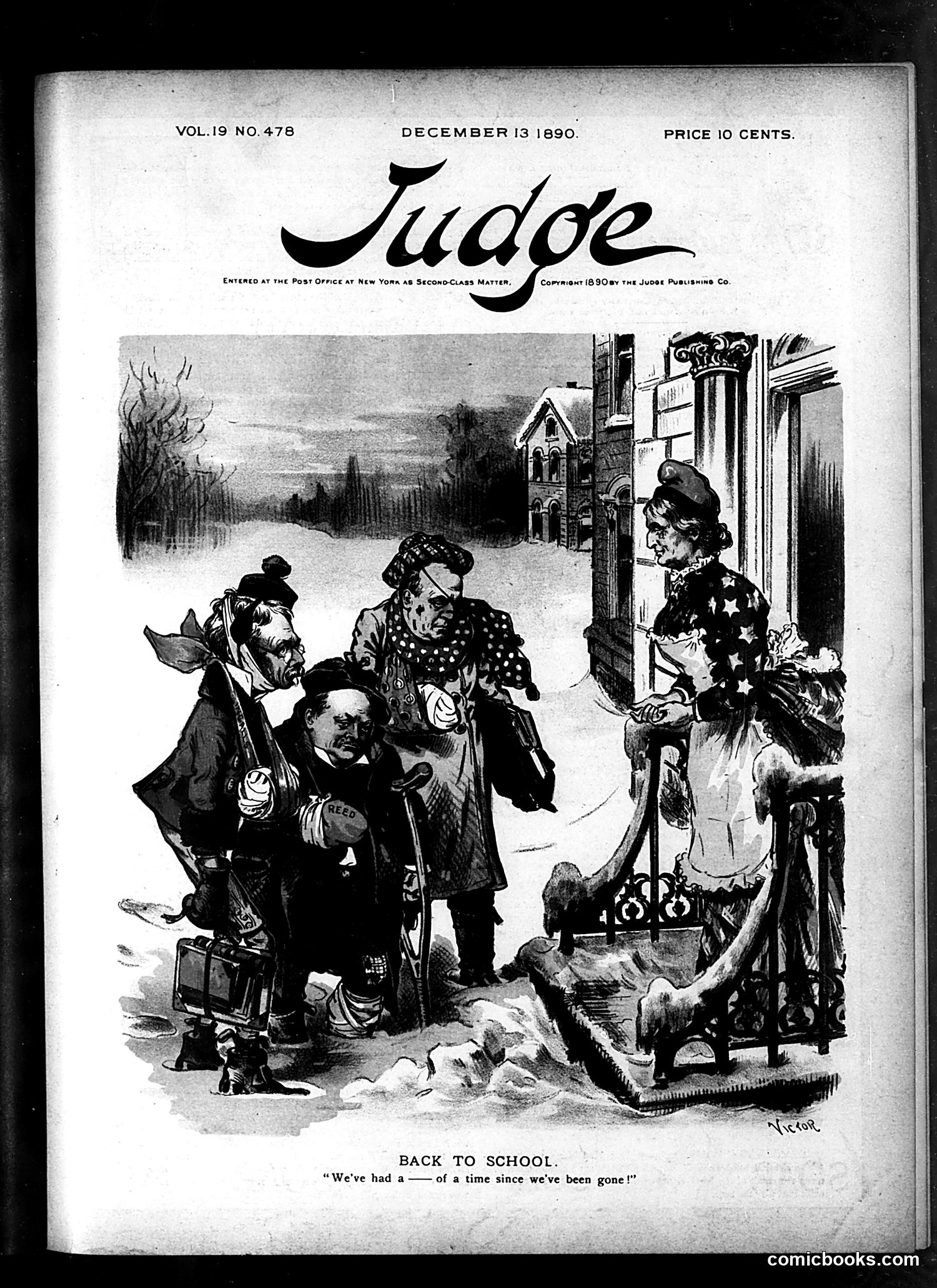 Judge — December 13, 1890 — page 1: Judge, 1890-12-13