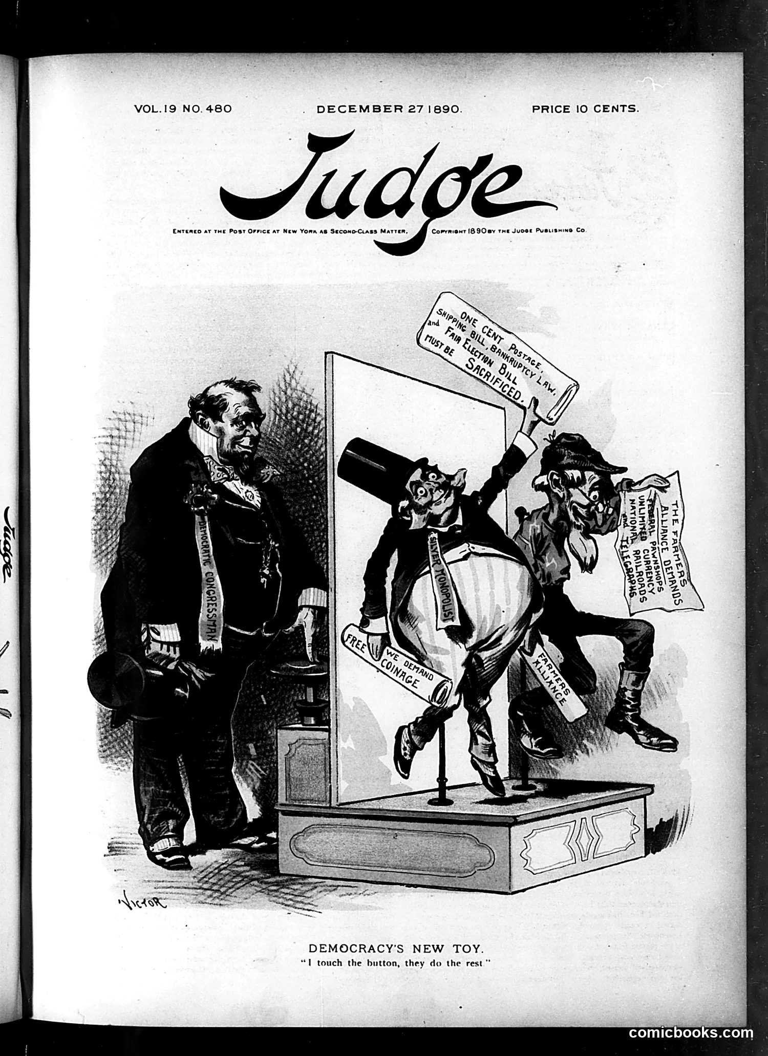 Judge — December 27, 1890 — page 1: Judge, 1890-12-27