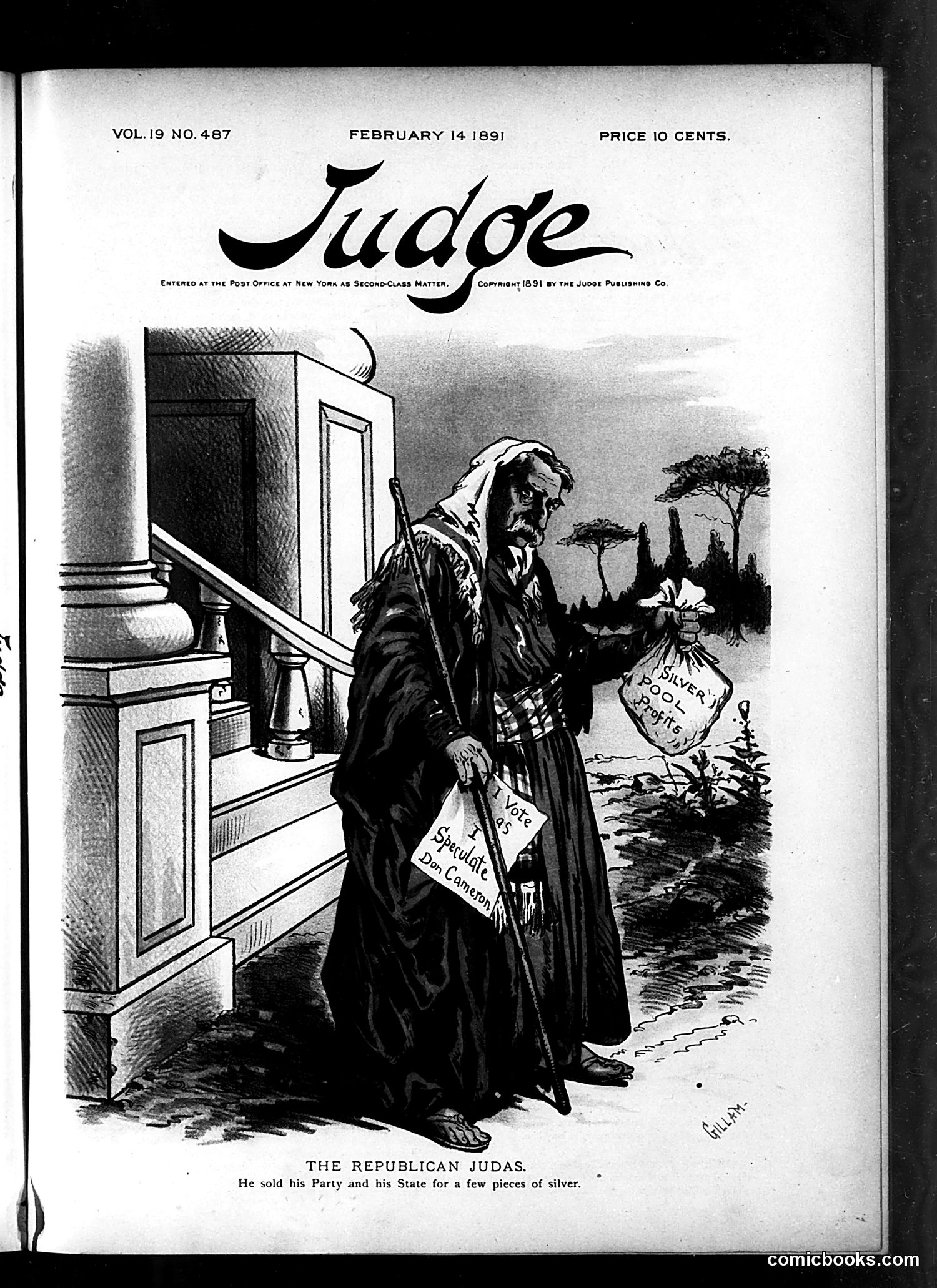 Judge — February 14, 1891 — page 1: Judge, 1891-02-14