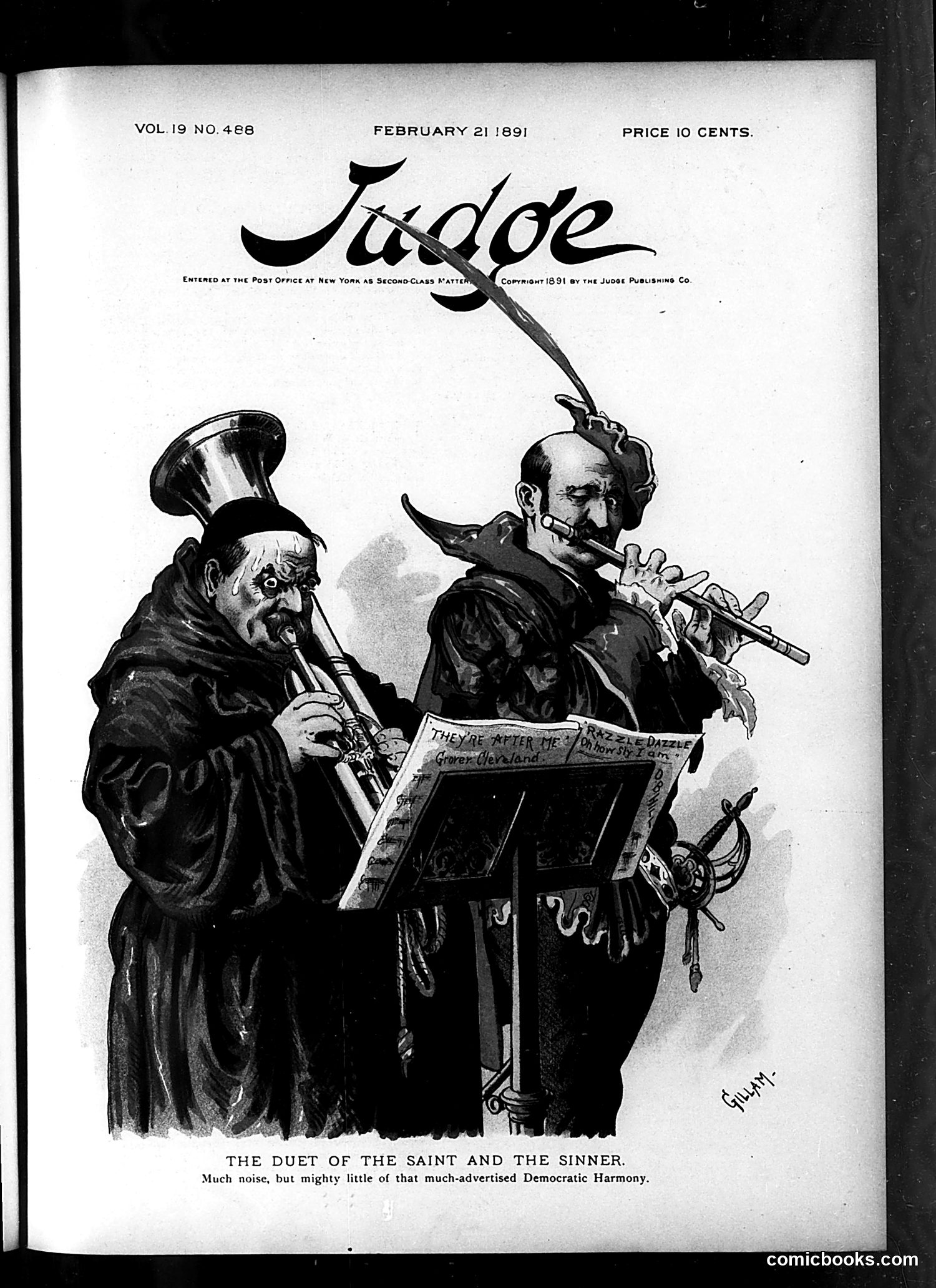 Judge — February 21, 1891 — page 1: Judge, 1891-02-21