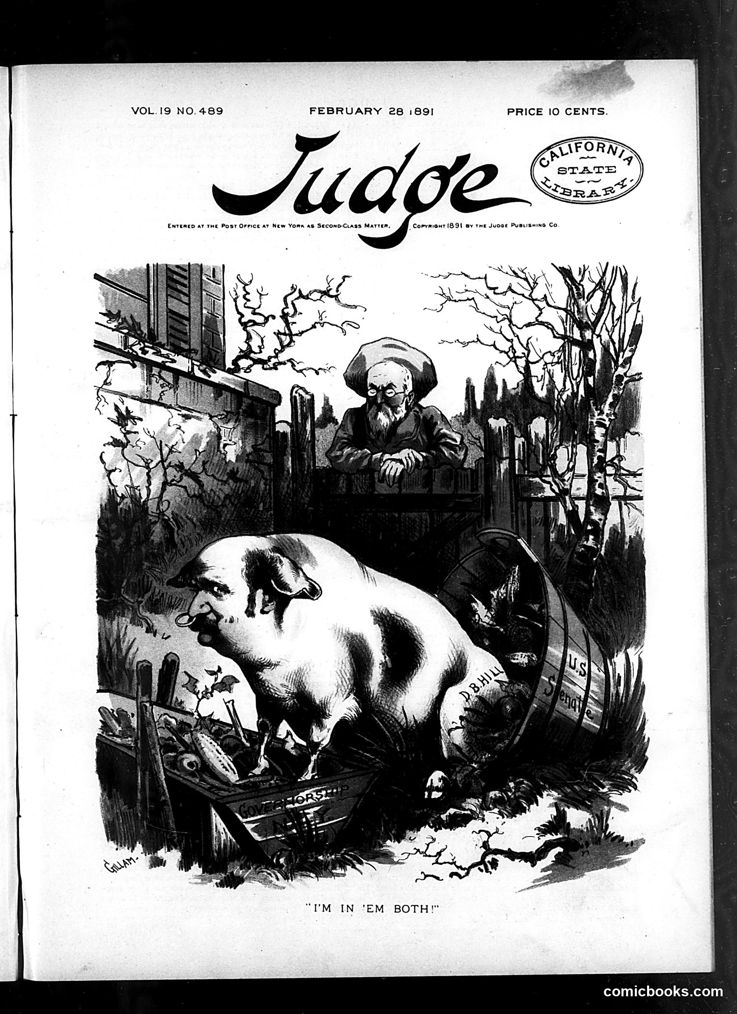 Judge — February 28, 1891 — page 1: Judge, 1891-02-28